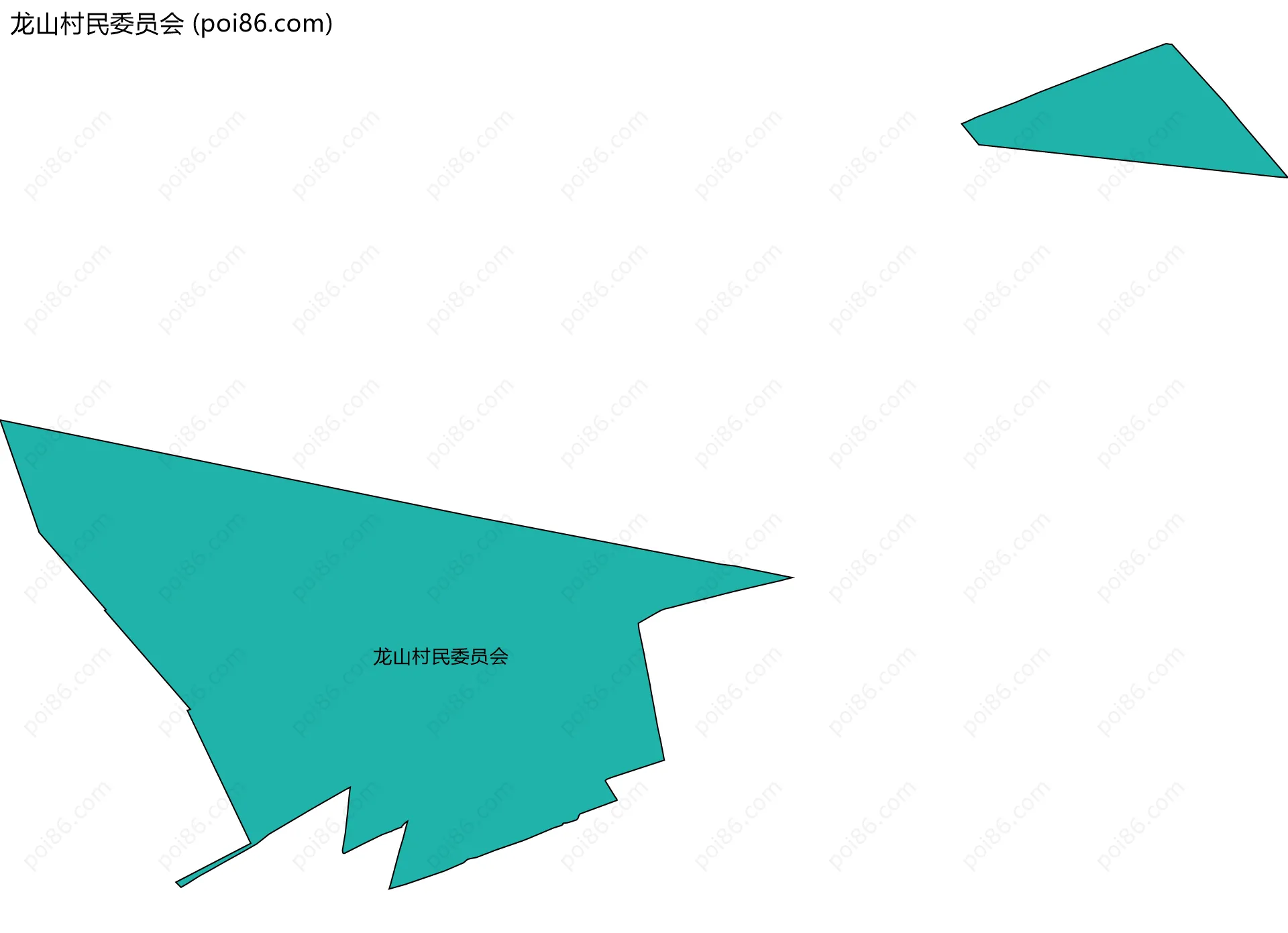 龙山村民委员会边界地图