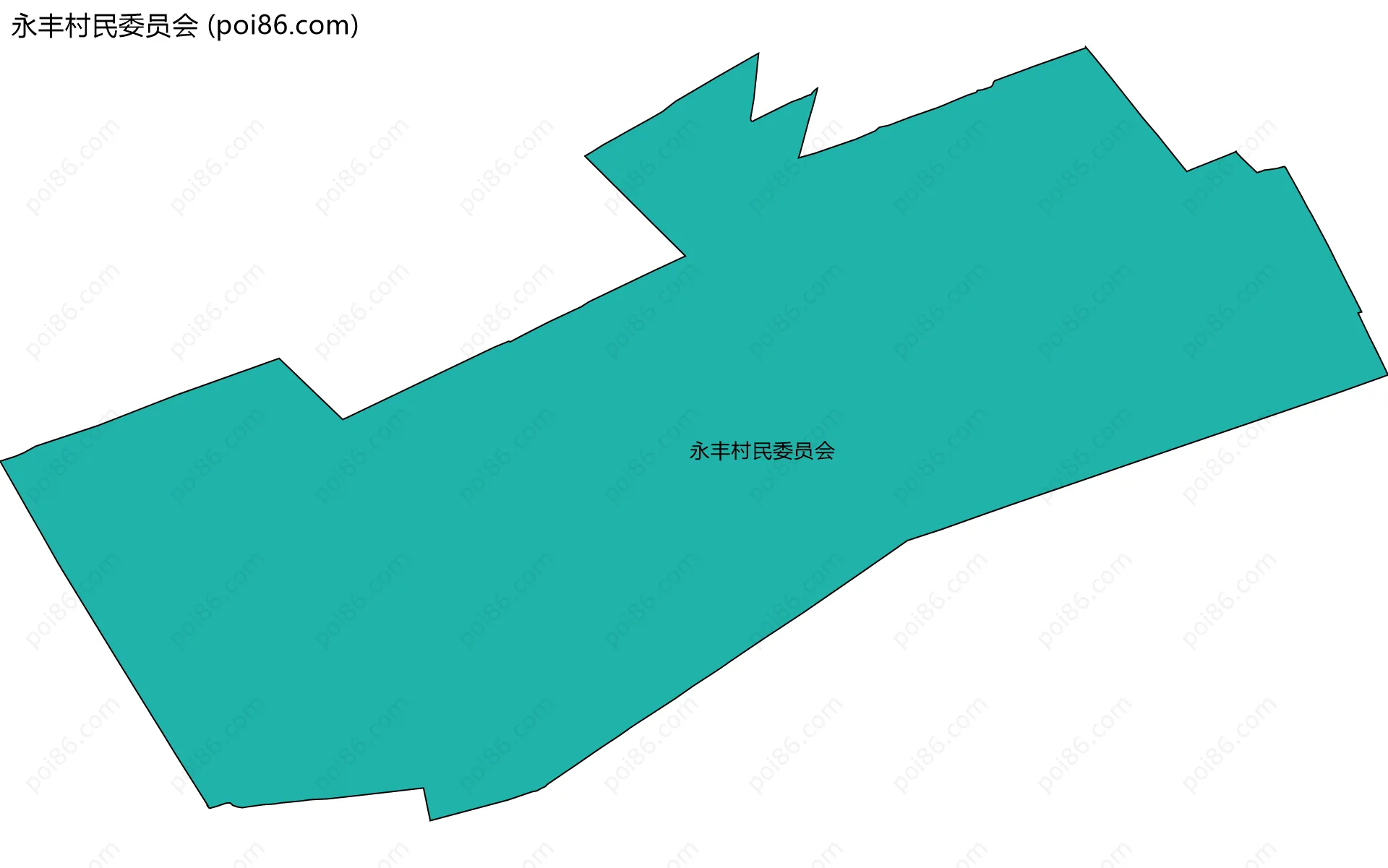 永丰村民委员会边界地图