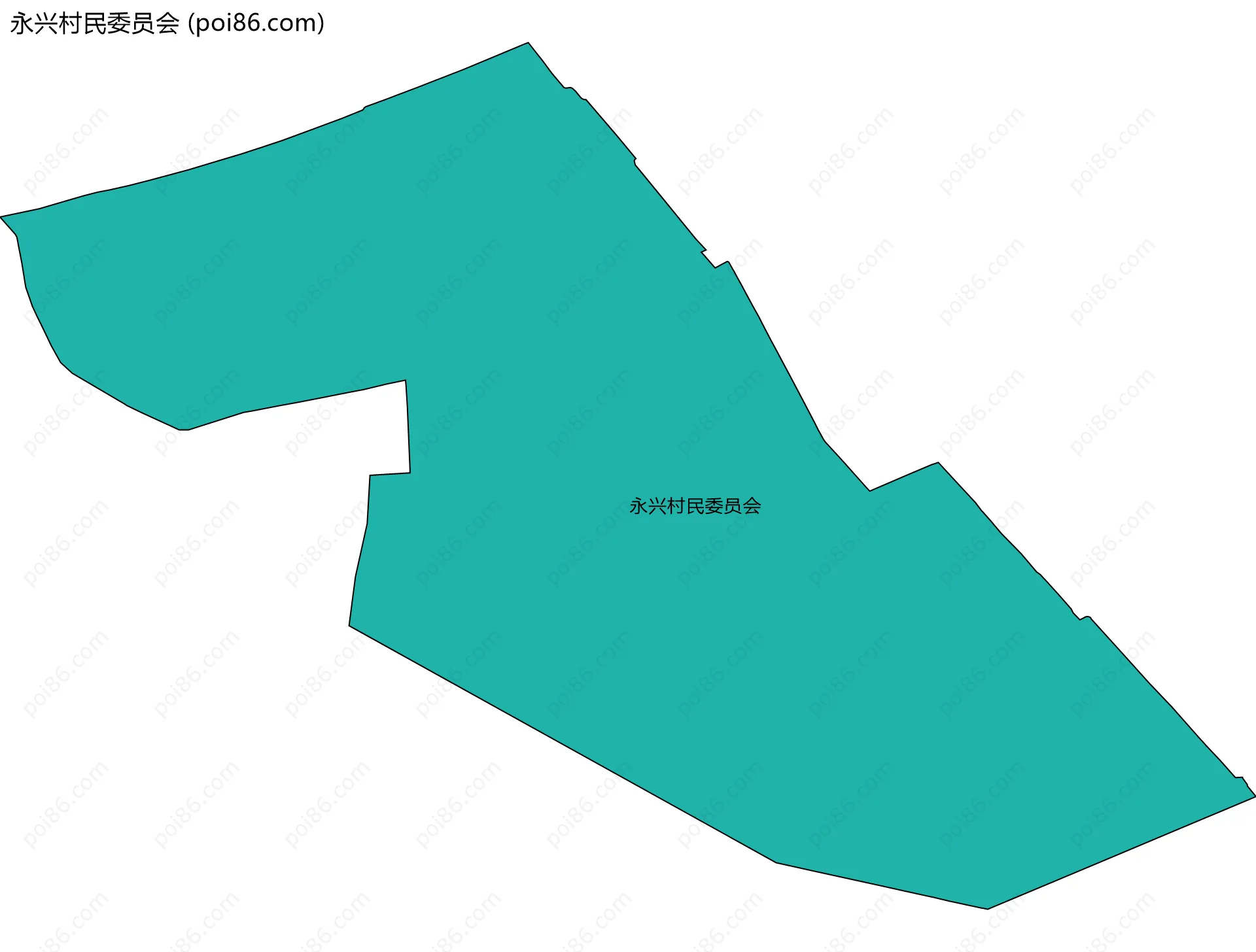 永兴村民委员会边界地图