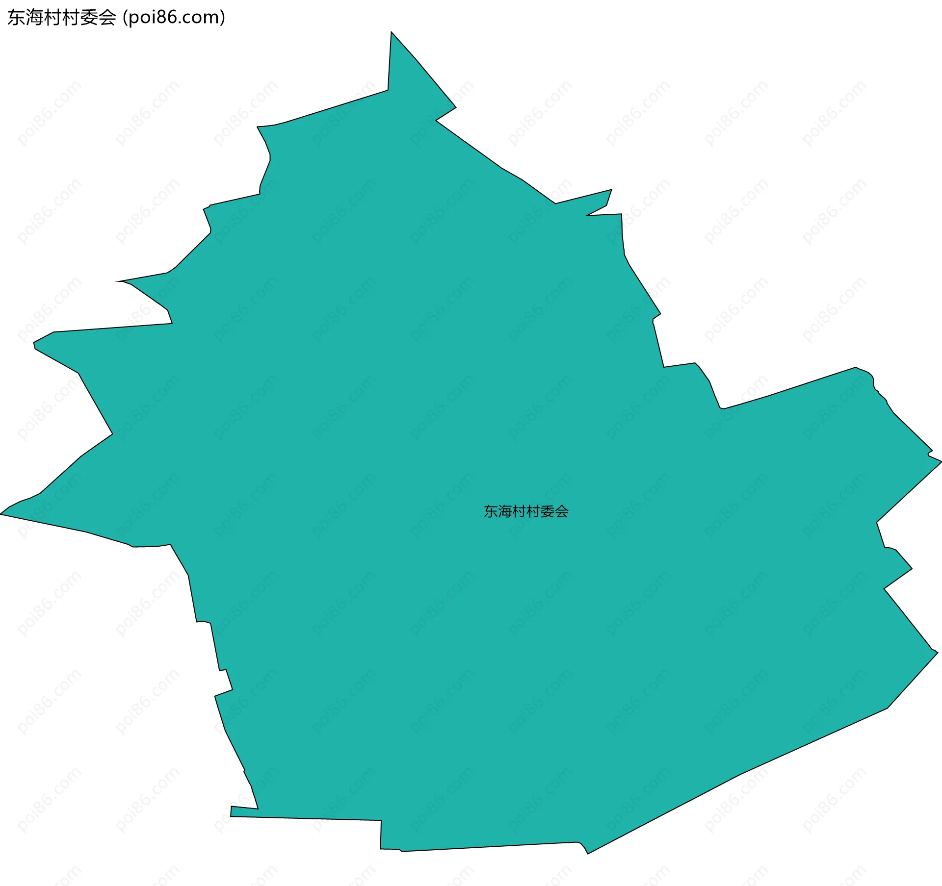 东海村村委会边界地图