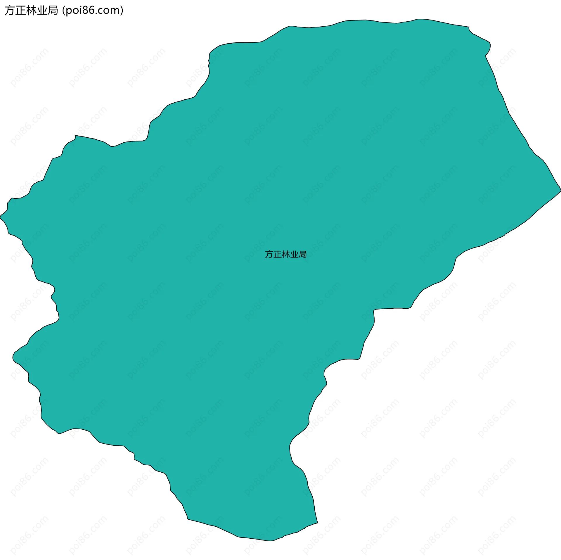 方正林业局边界地图