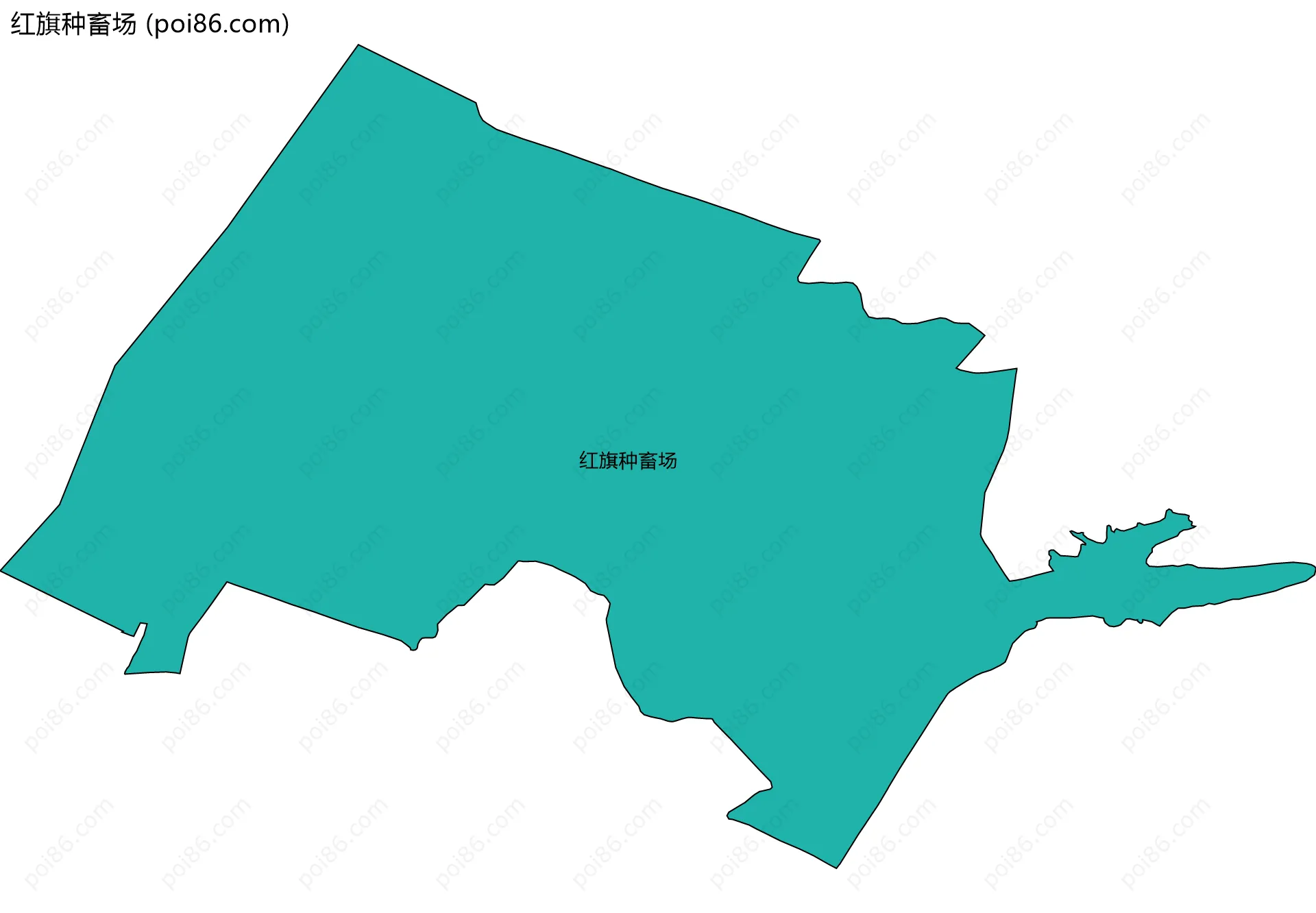 红旗种畜场边界地图