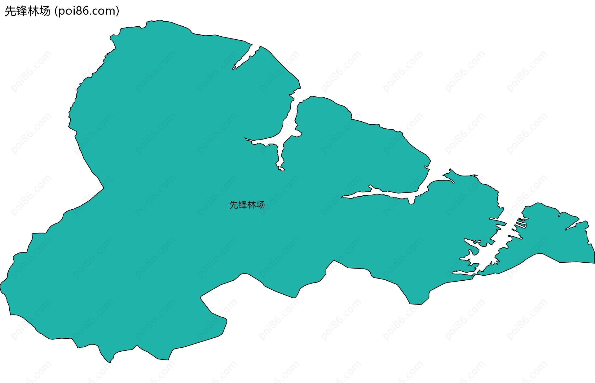 先锋林场边界地图