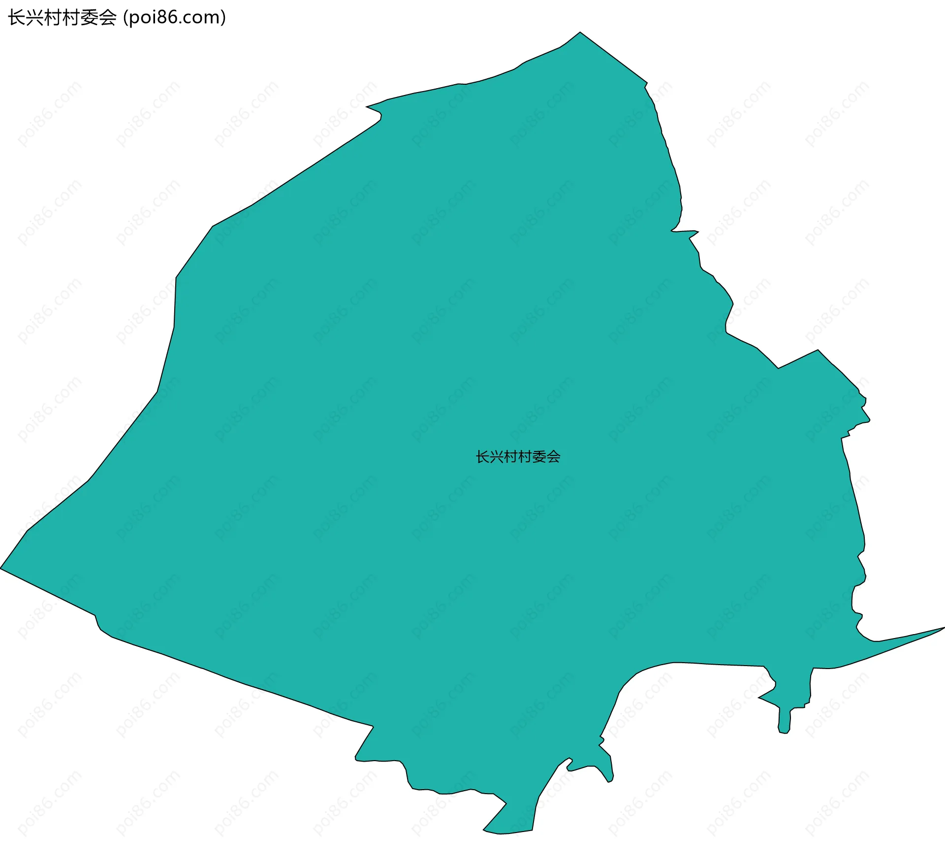 长兴村村委会边界地图