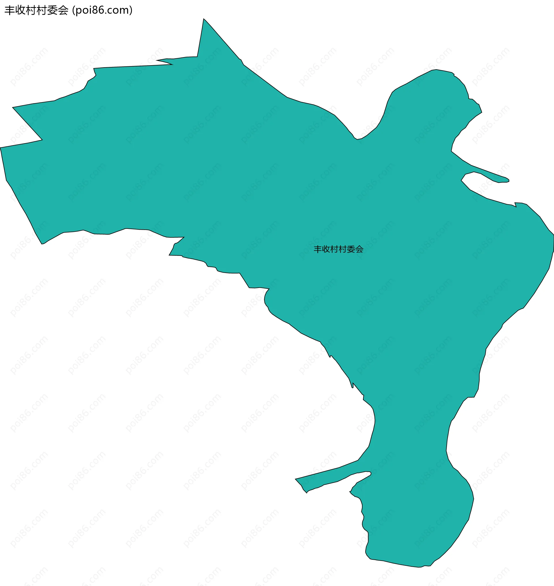 丰收村村委会边界地图