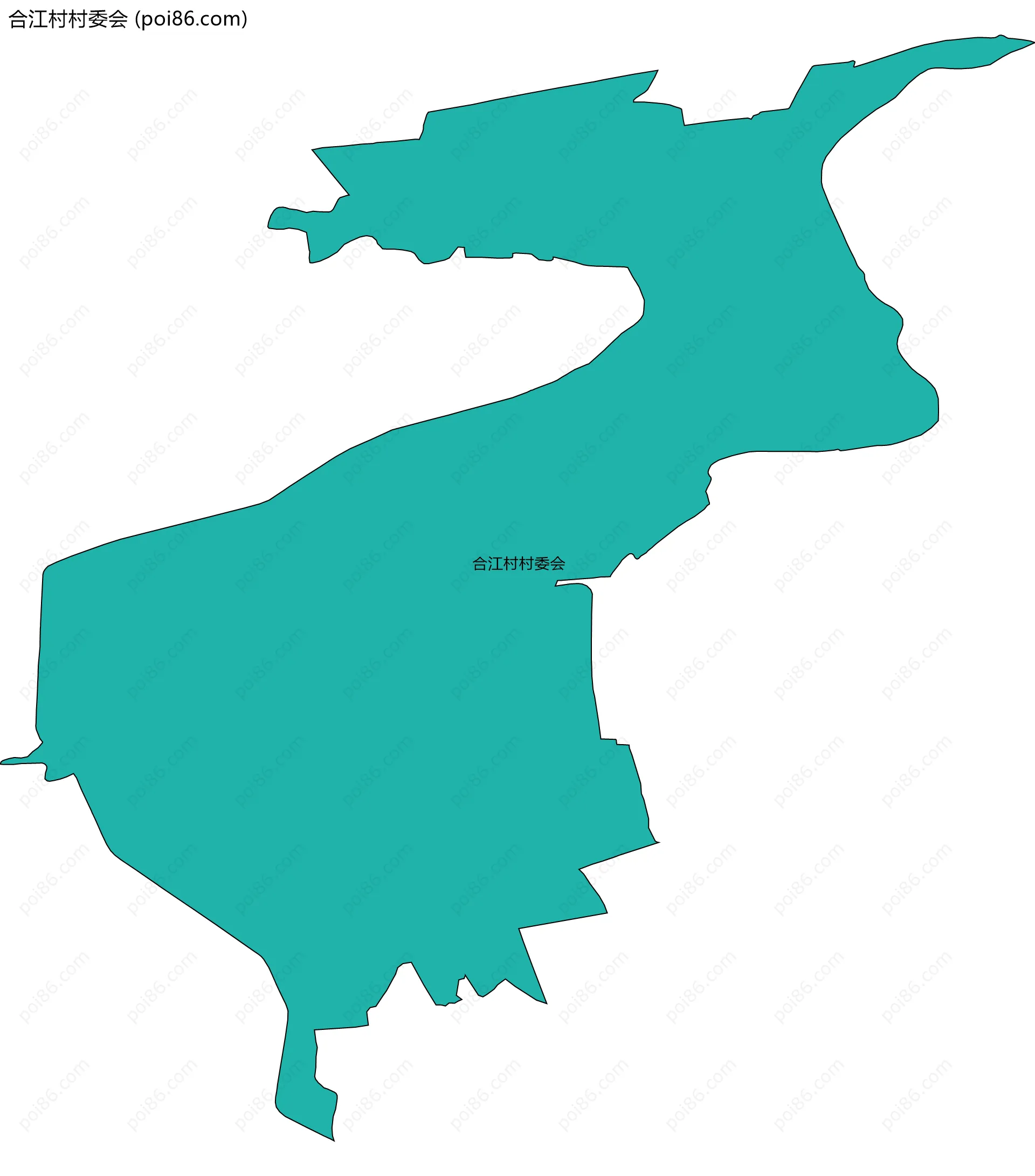 合江村村委会边界地图