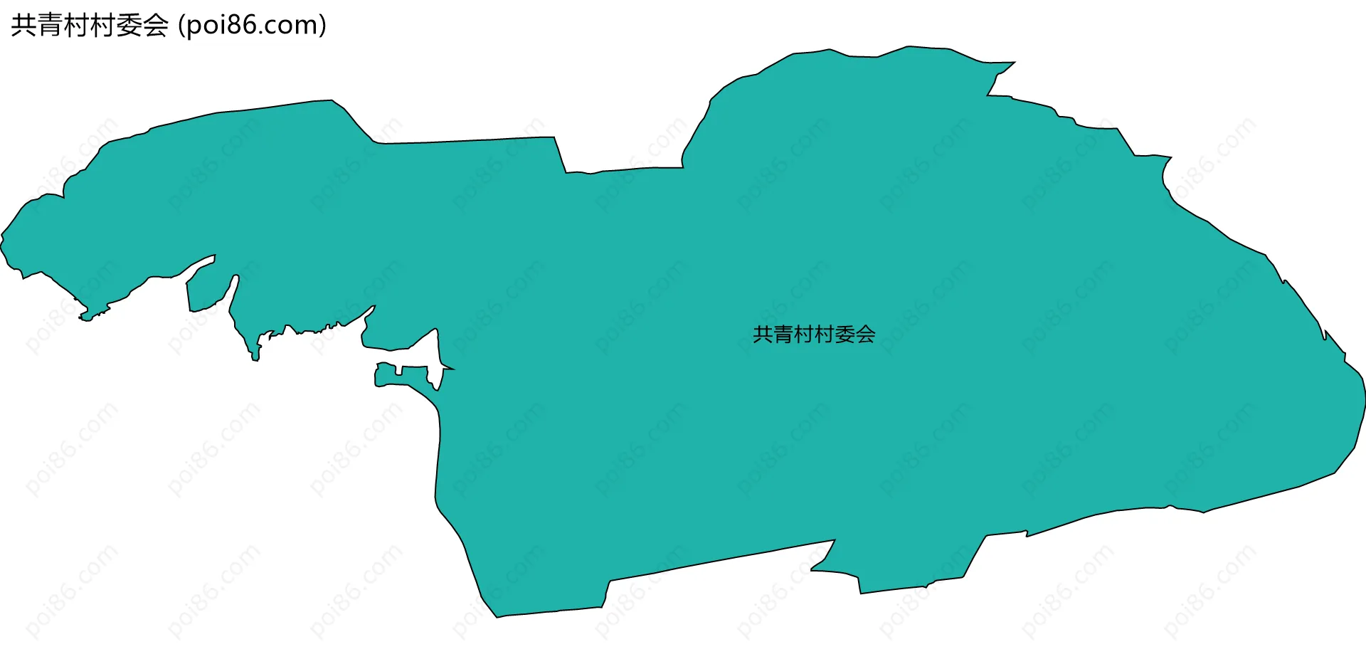 共青村村委会边界地图
