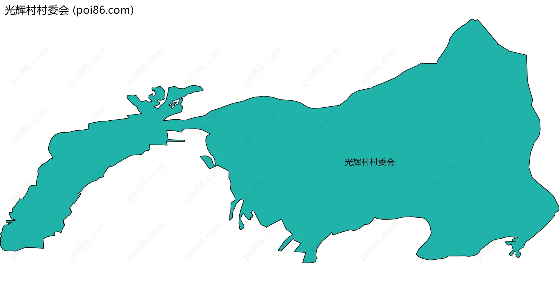 光辉村村委会边界地图