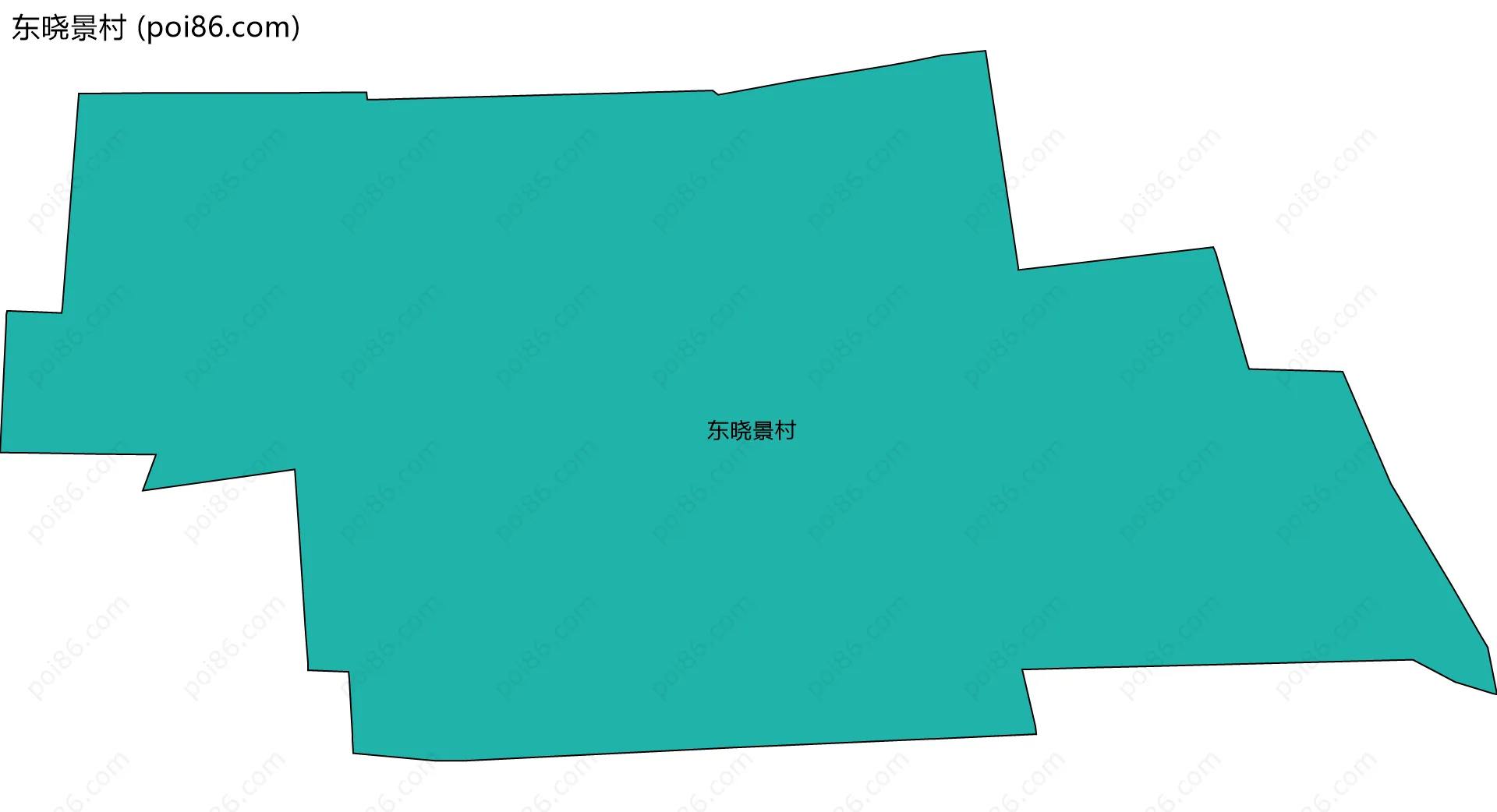 东晓景村边界地图