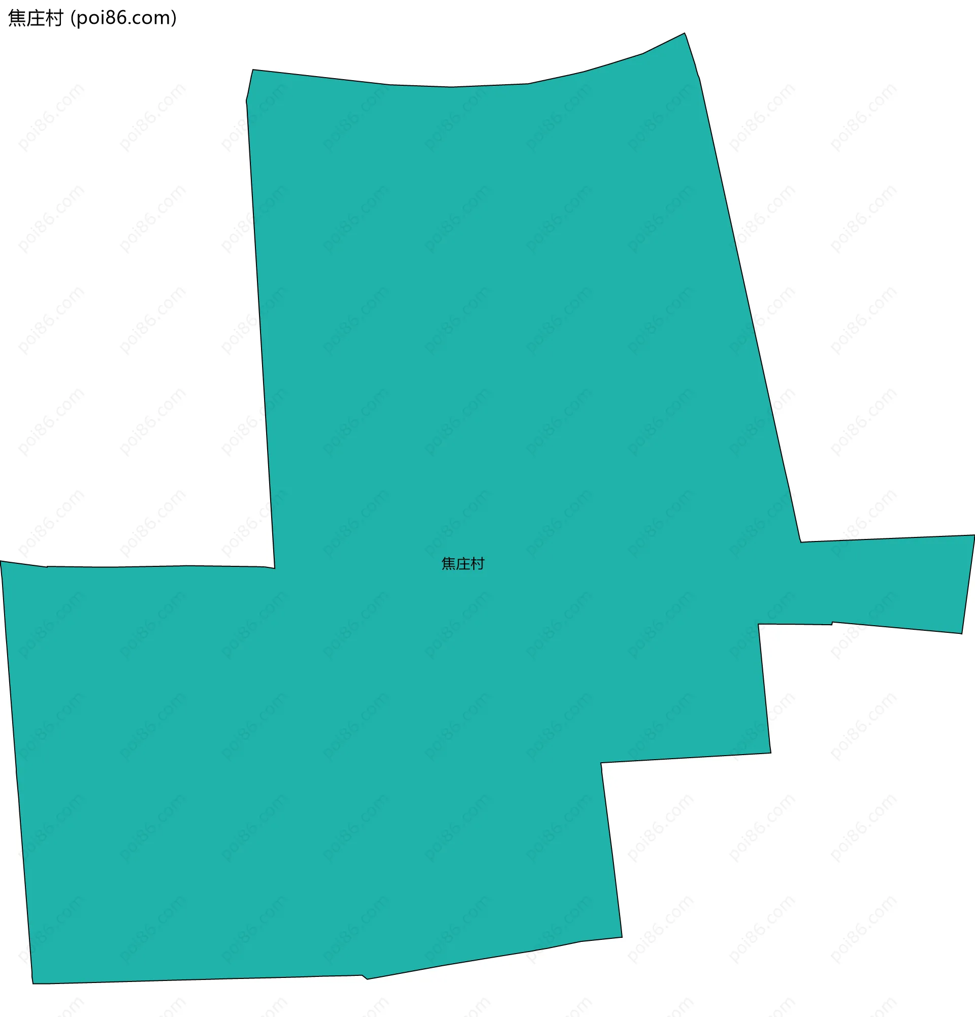 焦庄村边界地图