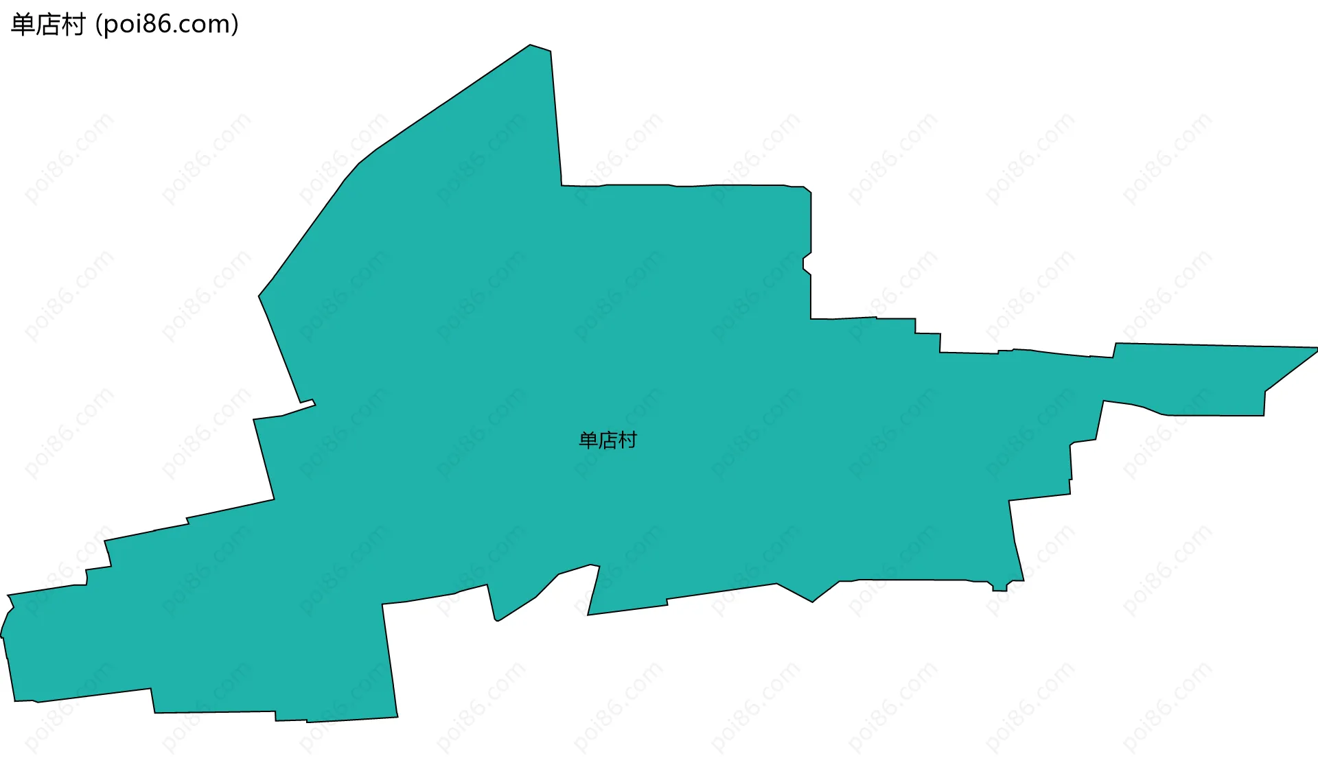 单店村边界地图