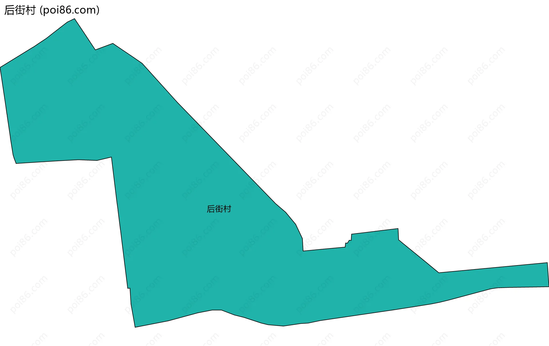 后街村边界地图