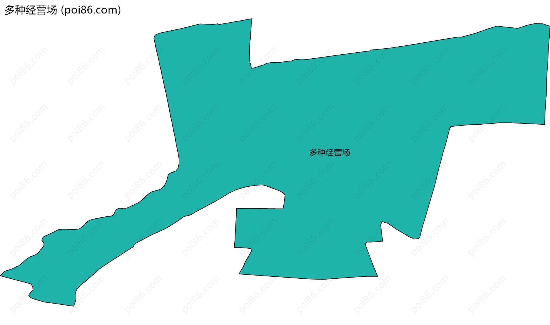 多种经营场边界地图
