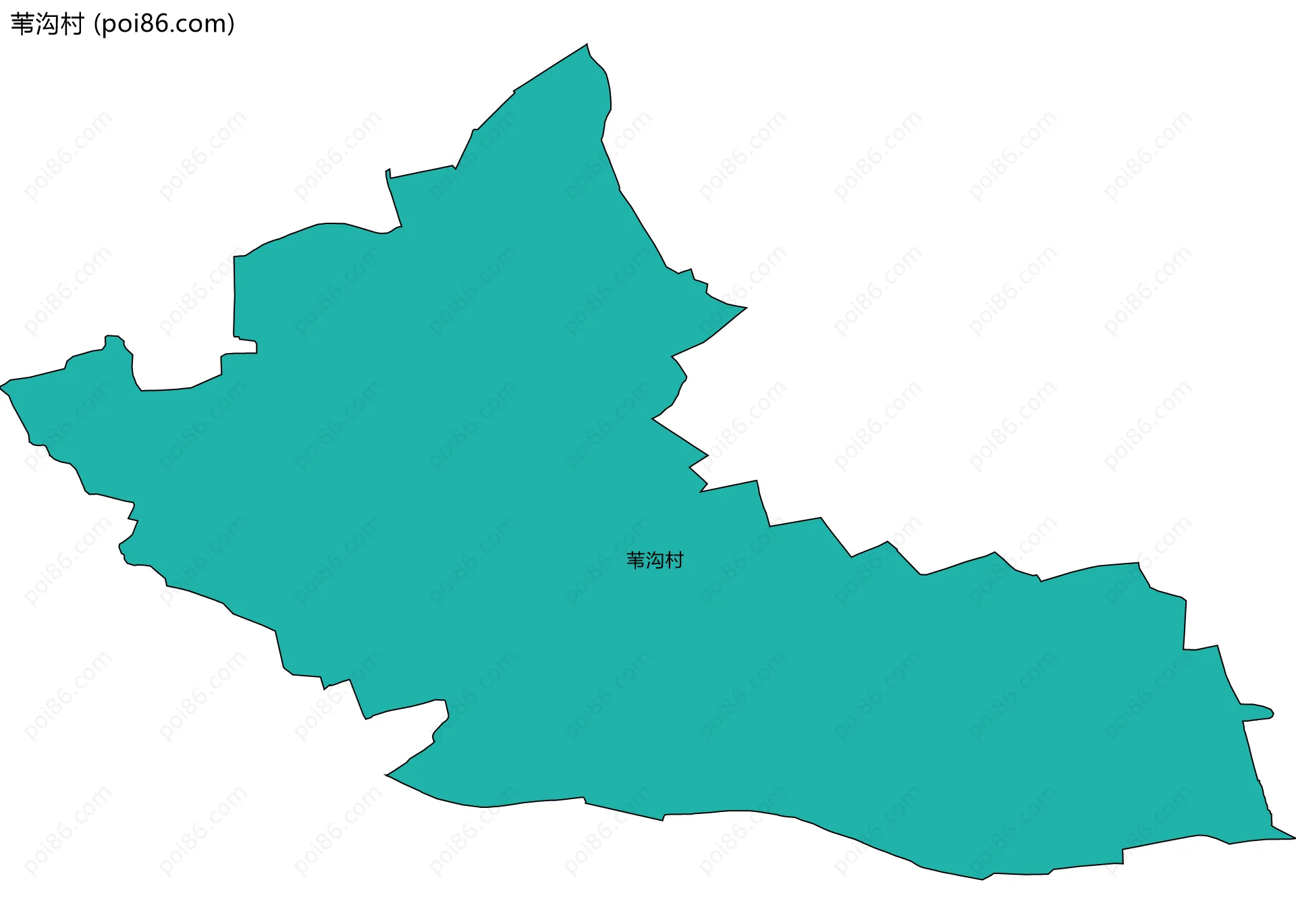 苇沟村边界地图