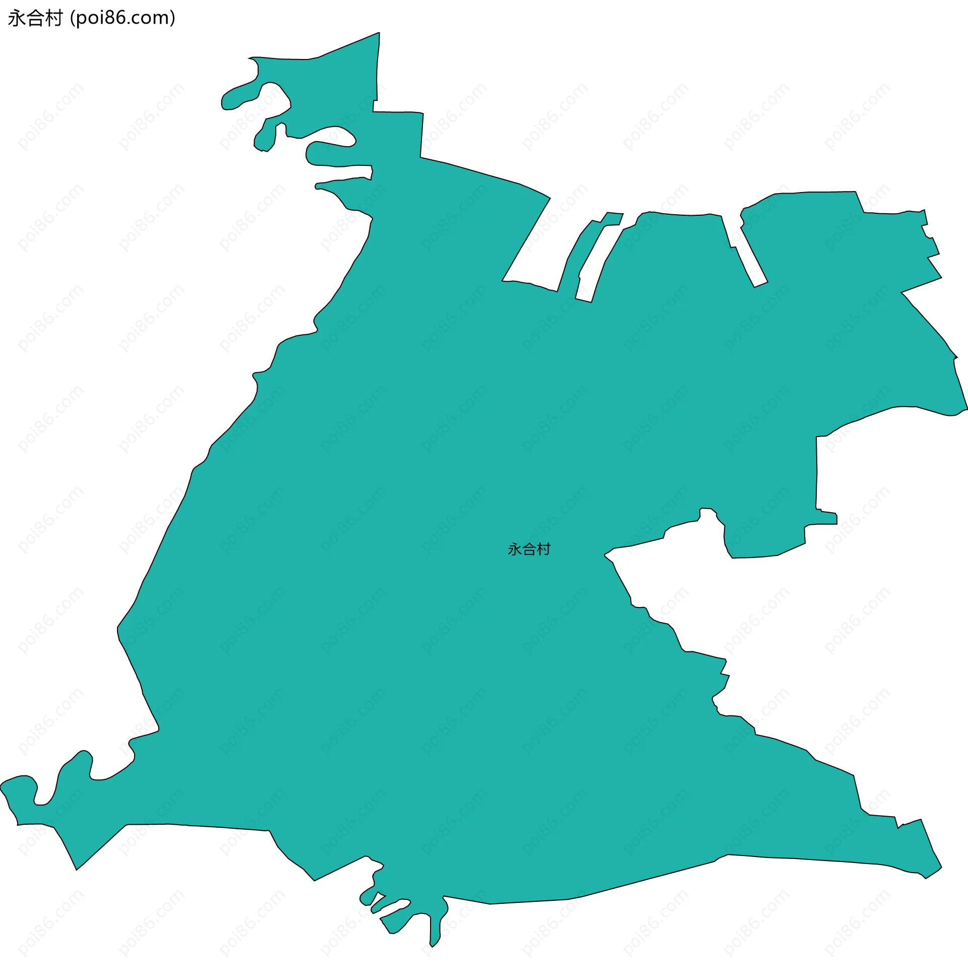 永合村边界地图