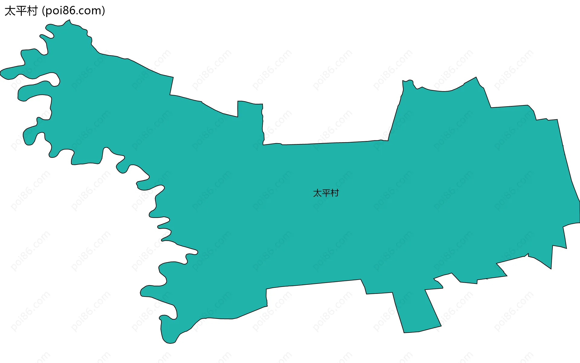 太平村边界地图