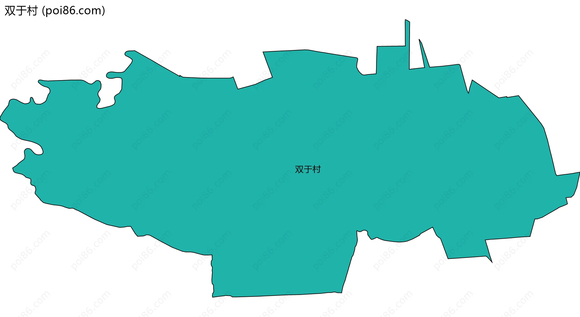 双于村边界地图