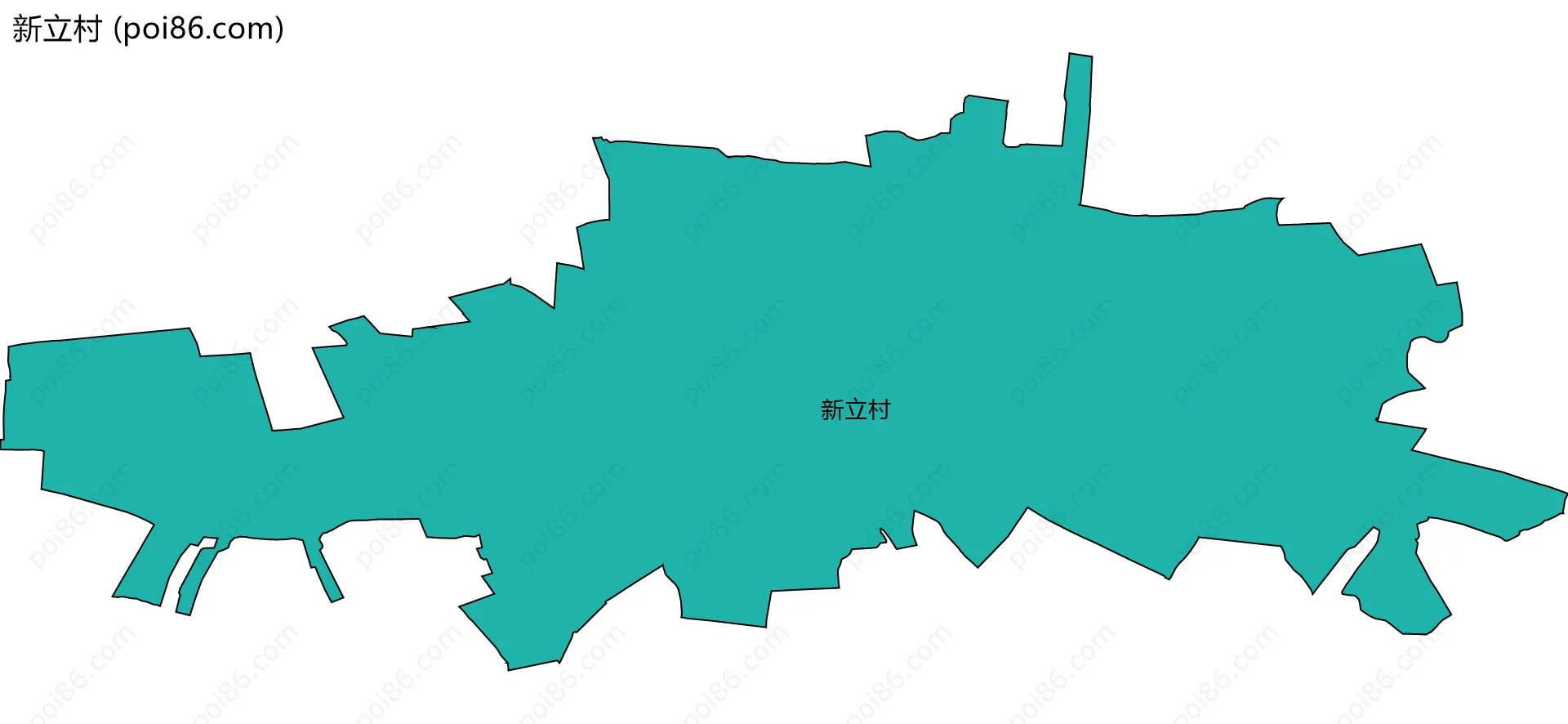 新立村边界地图