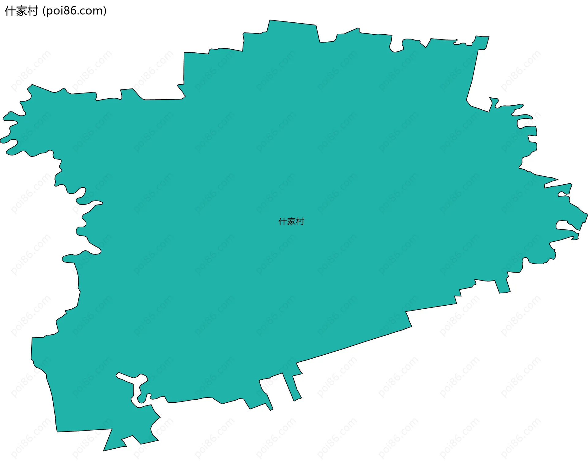 什家村边界地图