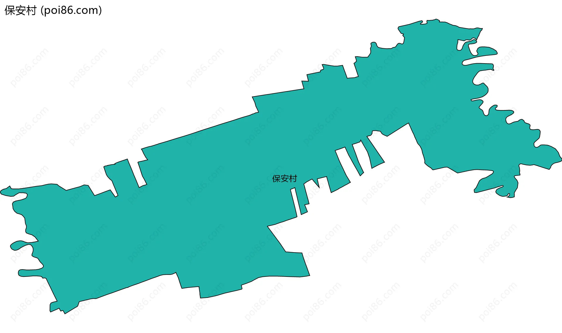 保安村边界地图