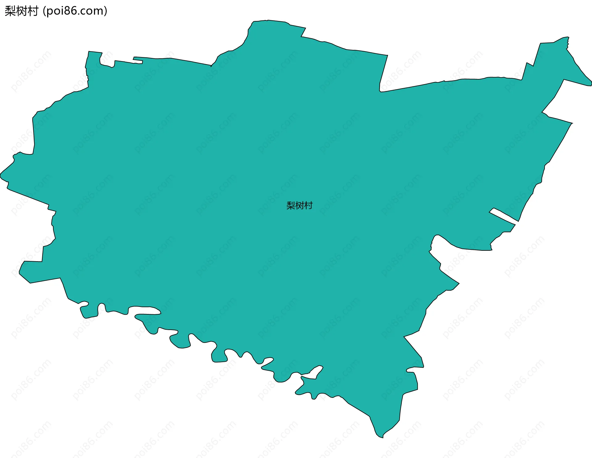 梨树村边界地图