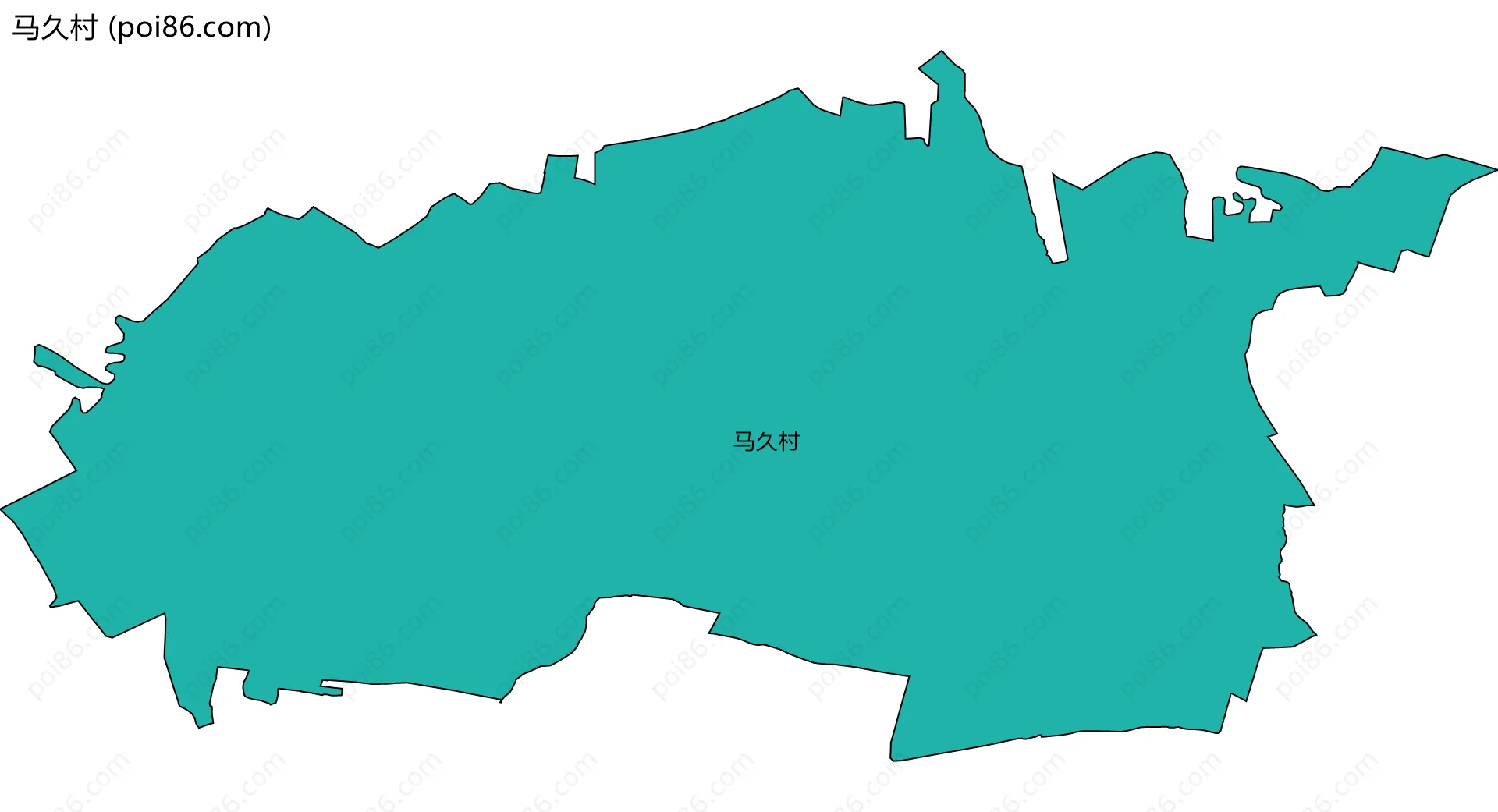 马久村边界地图