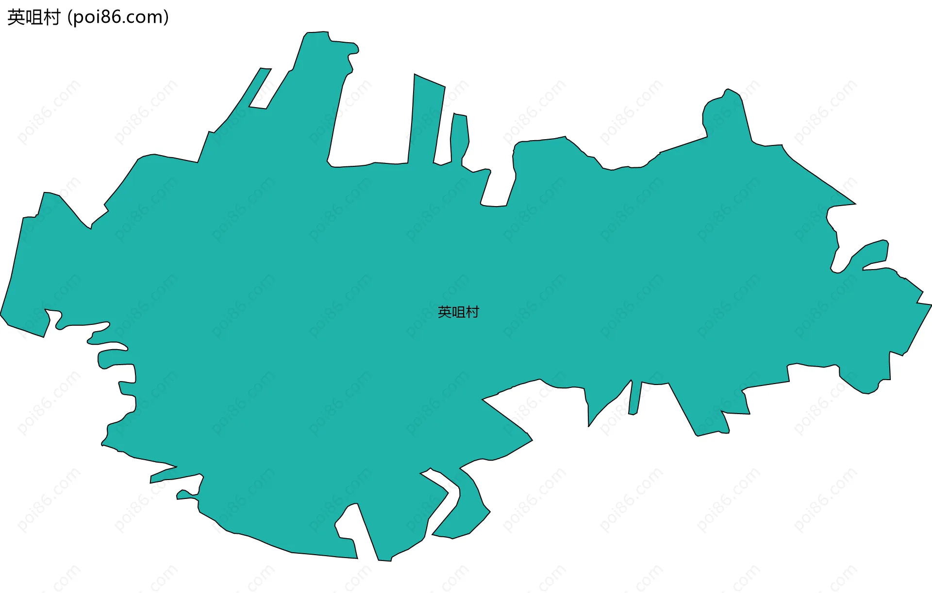 英咀村边界地图