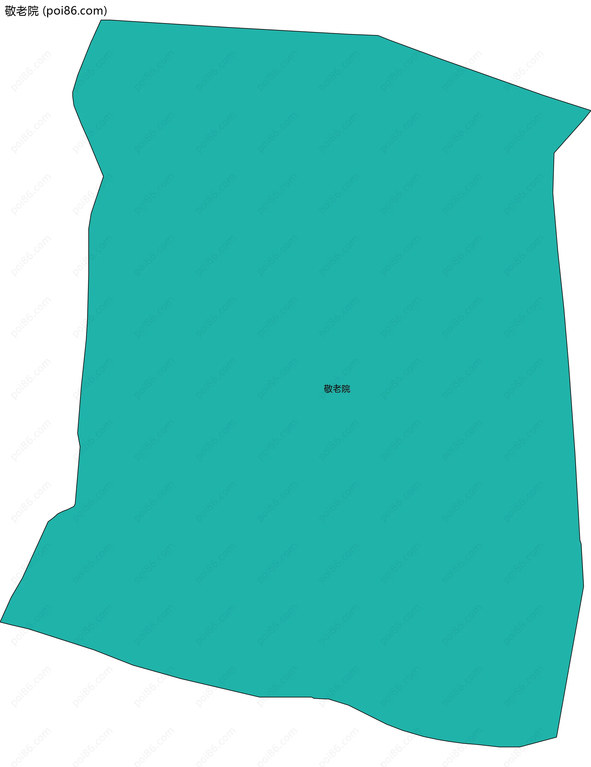 敬老院边界地图