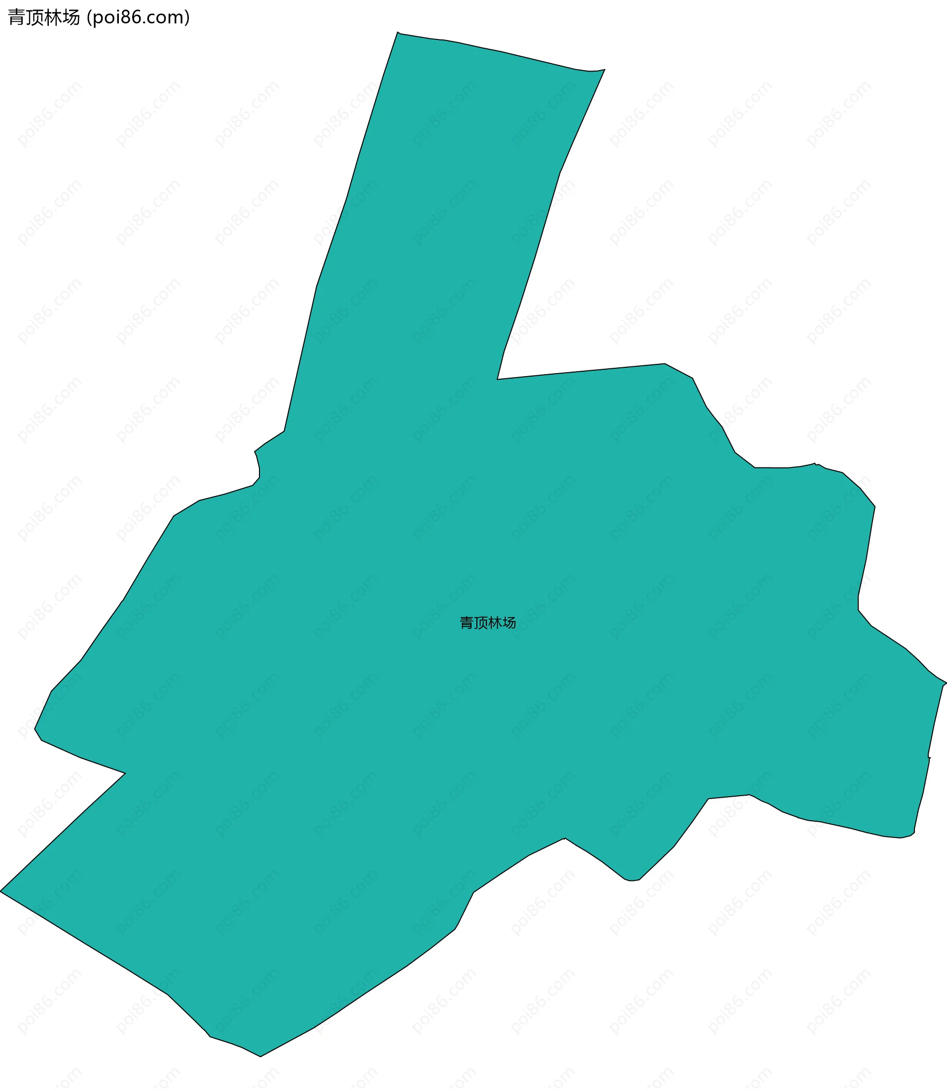 青顶林场边界地图
