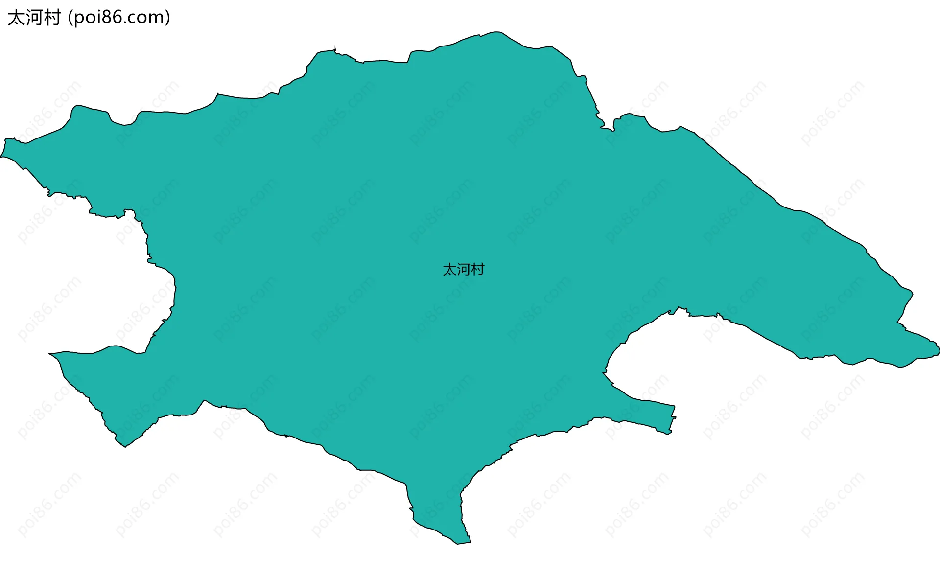 太河村边界地图