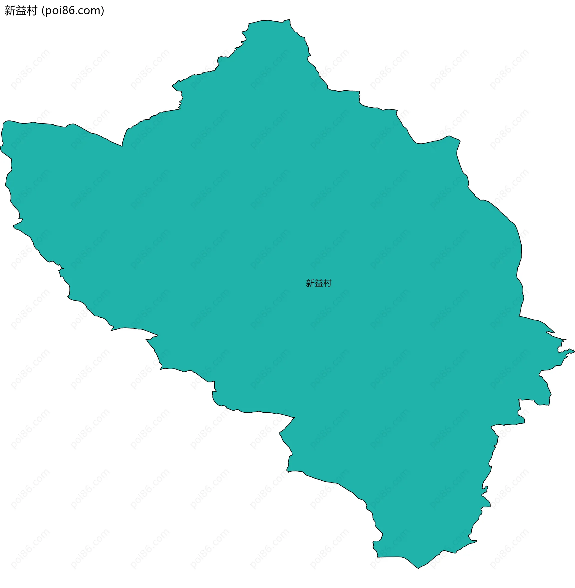 新益村边界地图