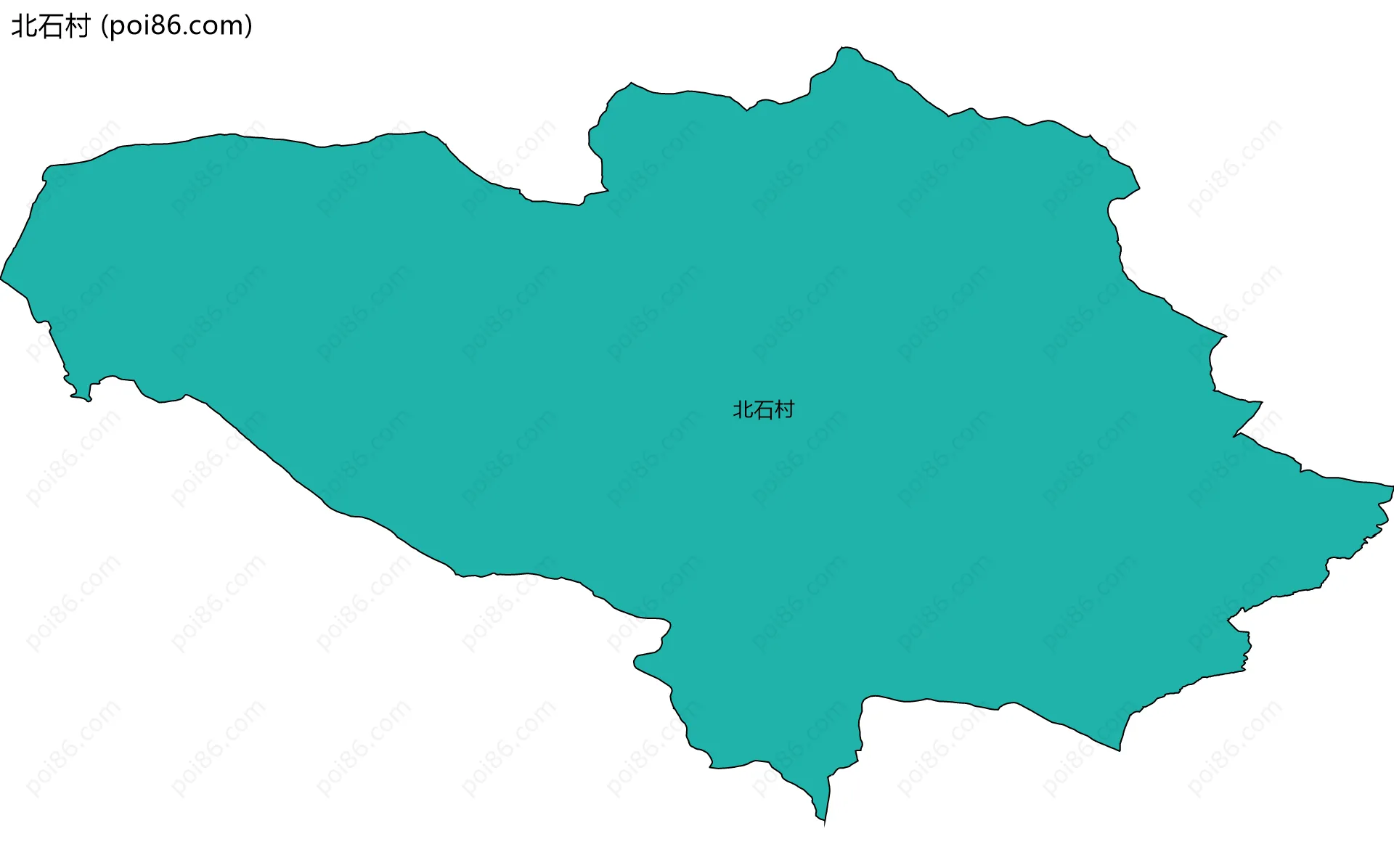 北石村边界地图