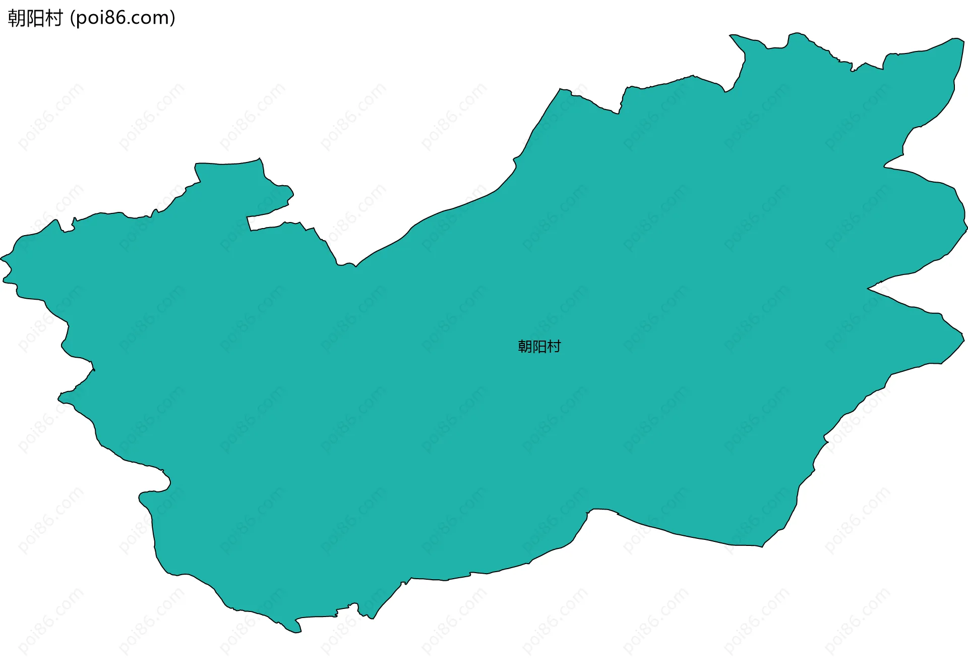 朝阳村边界地图