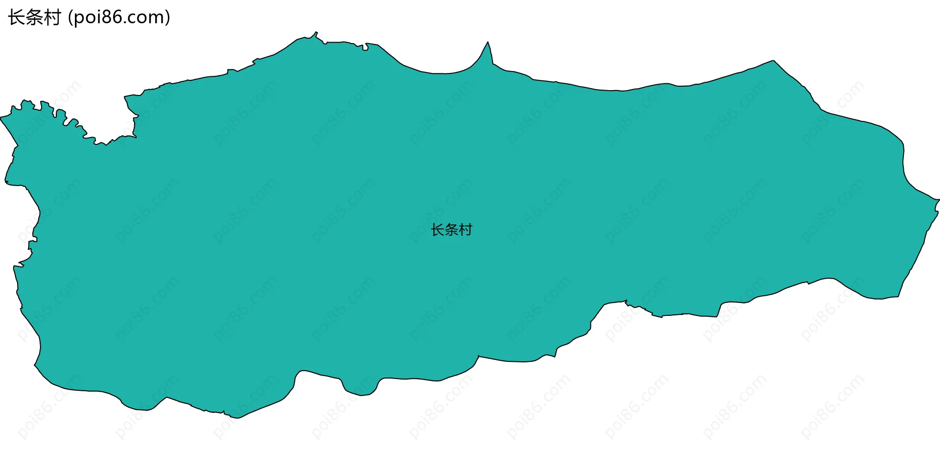 长条村边界地图
