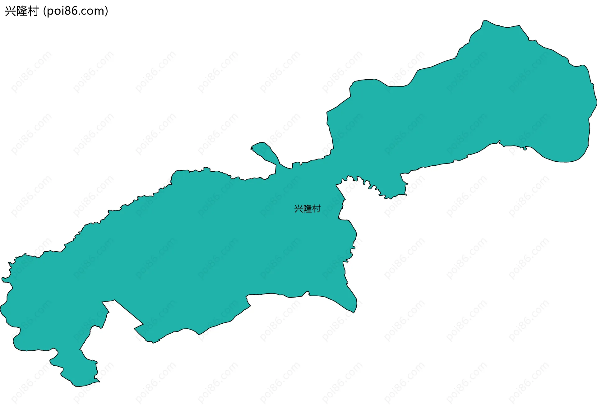 兴隆村边界地图