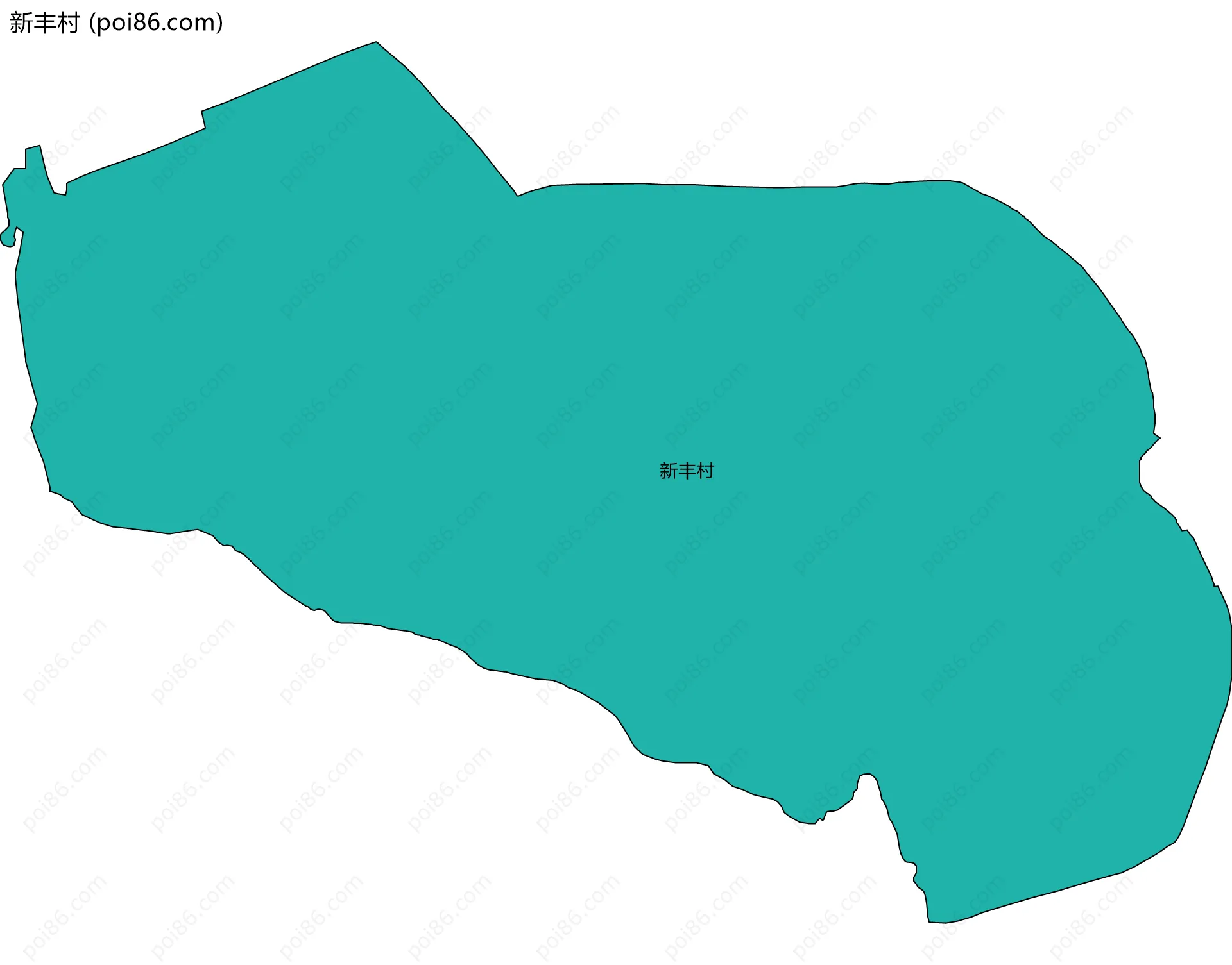 新丰村边界地图