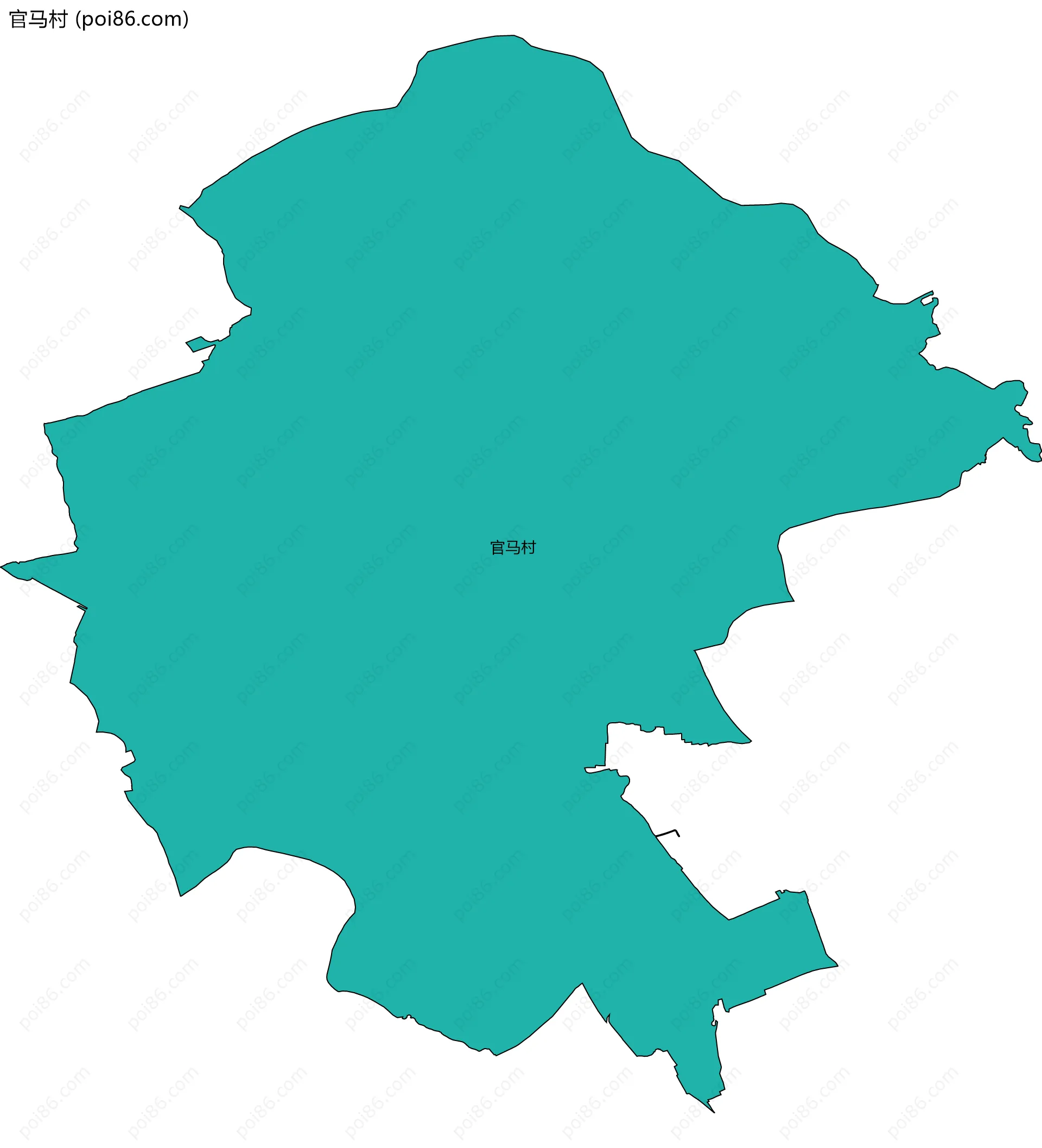 官马村边界地图