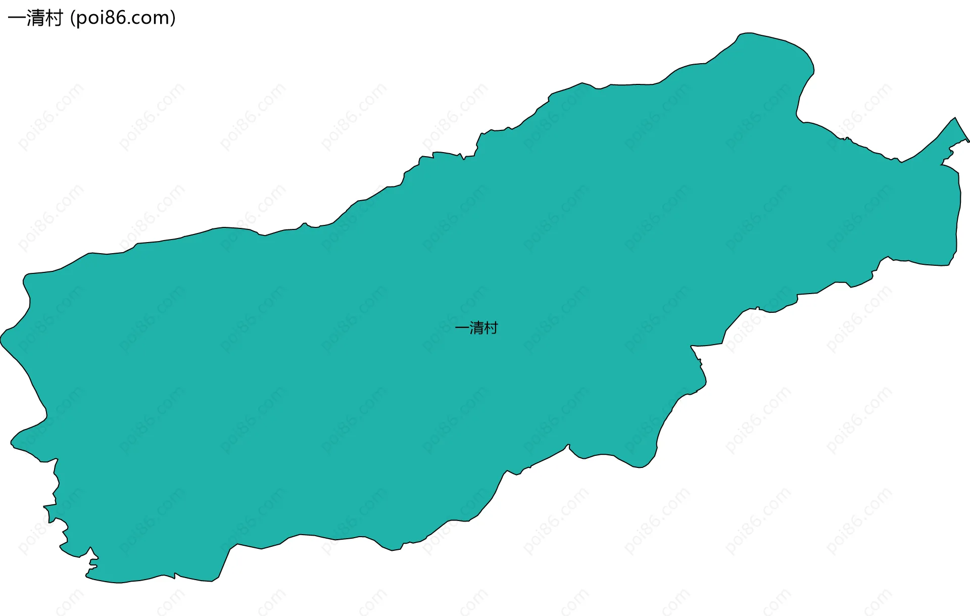 一清村边界地图