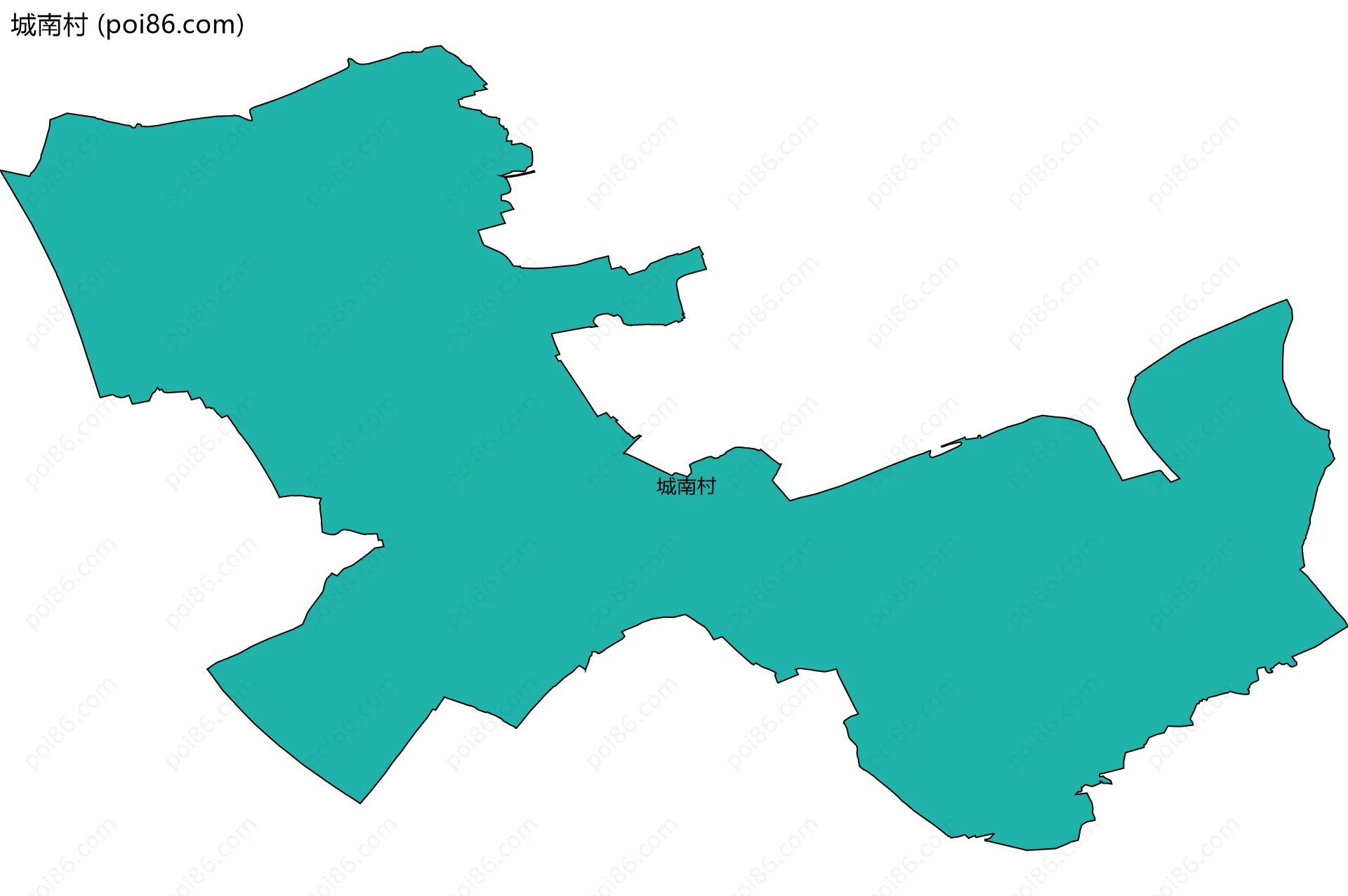 城南村边界地图