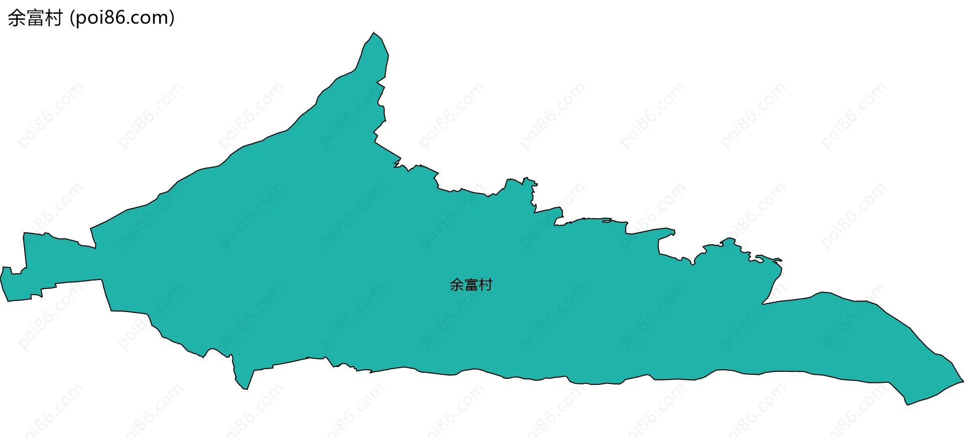 余富村边界地图