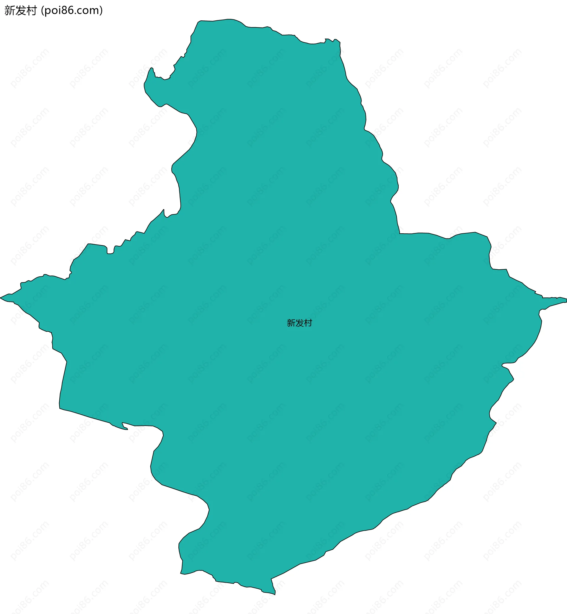 新发村边界地图