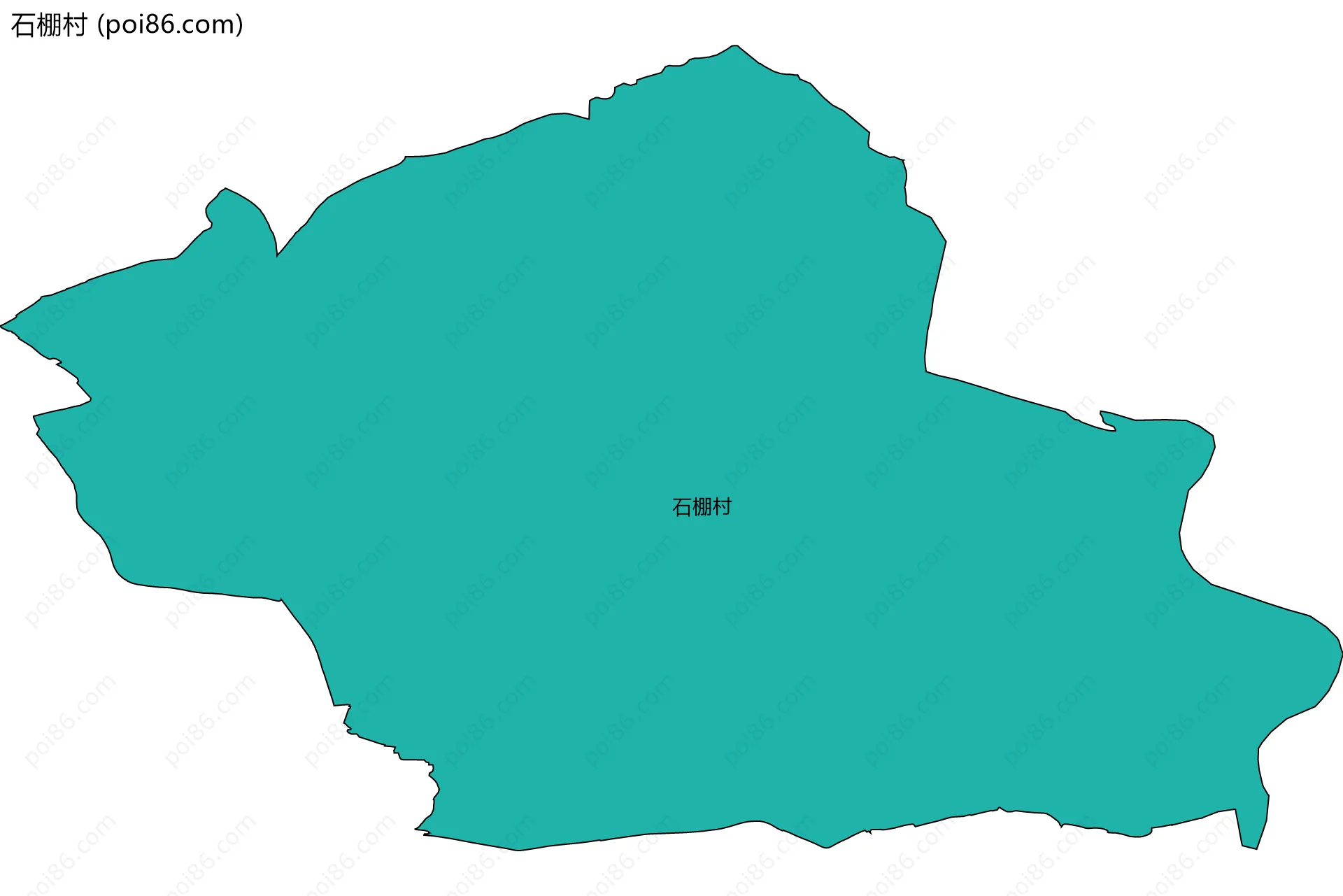 石棚村边界地图