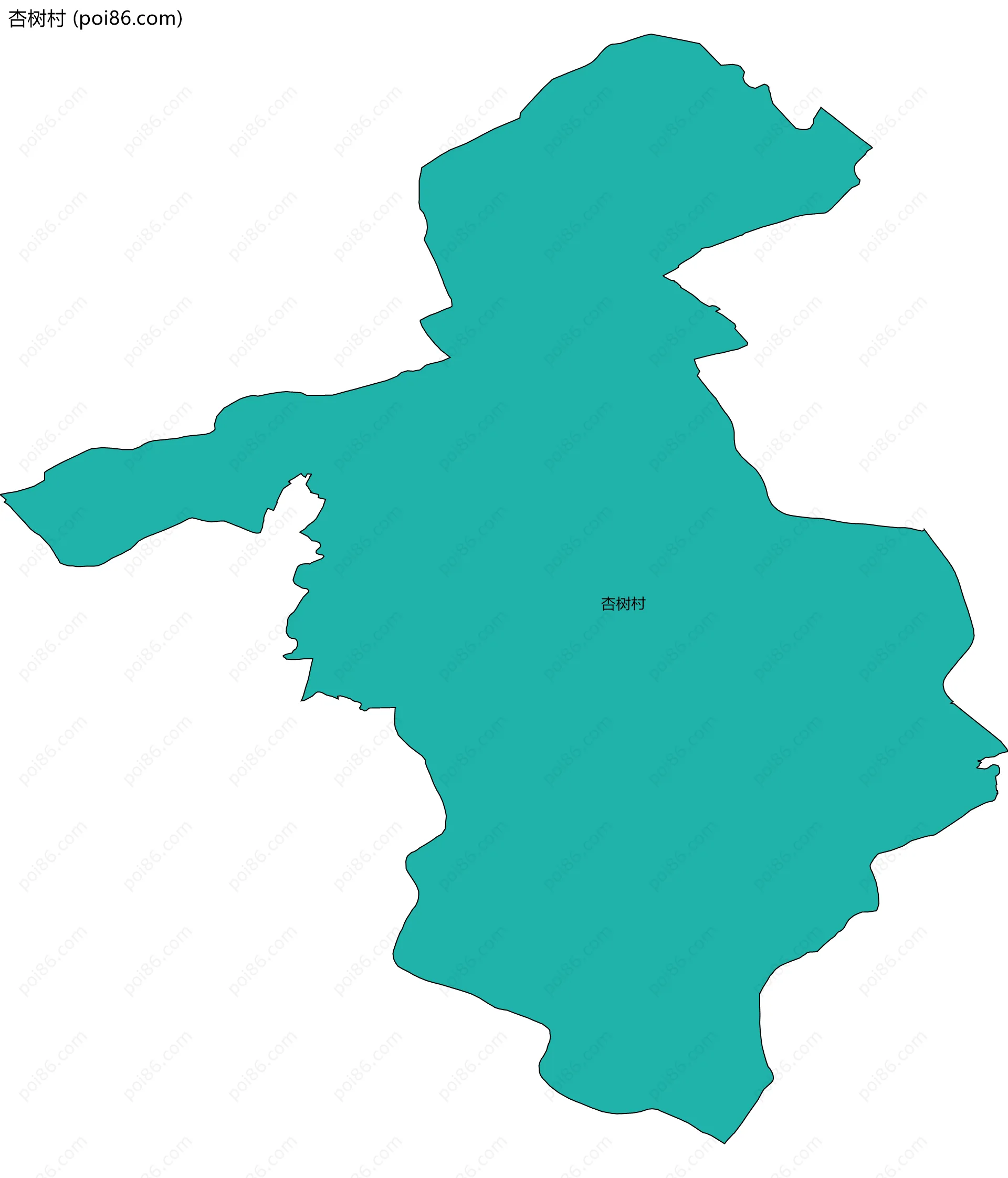 杏树村边界地图