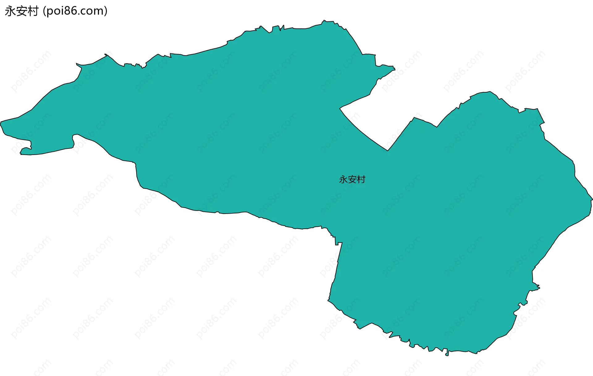 永安村边界地图