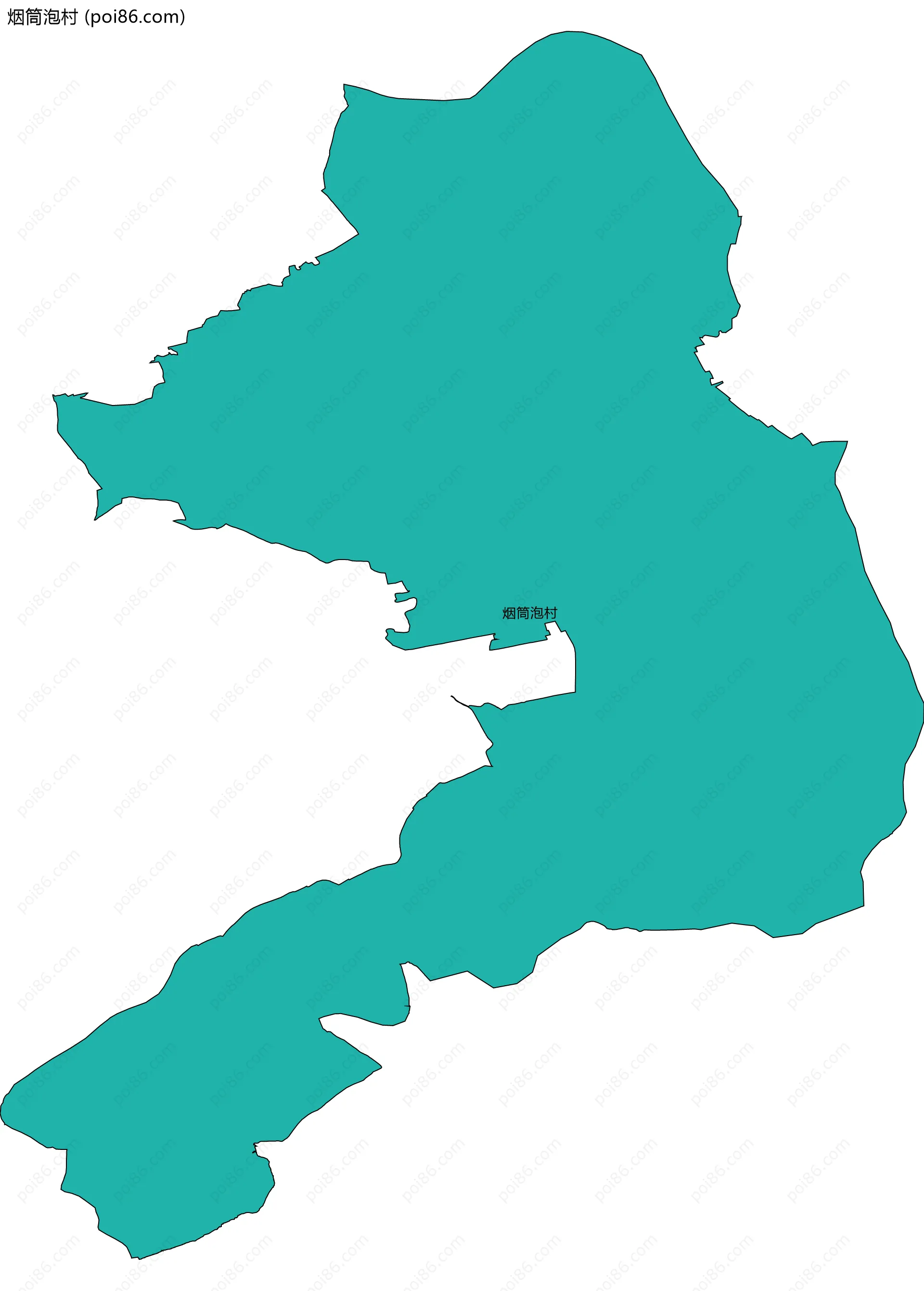 烟筒泡村边界地图