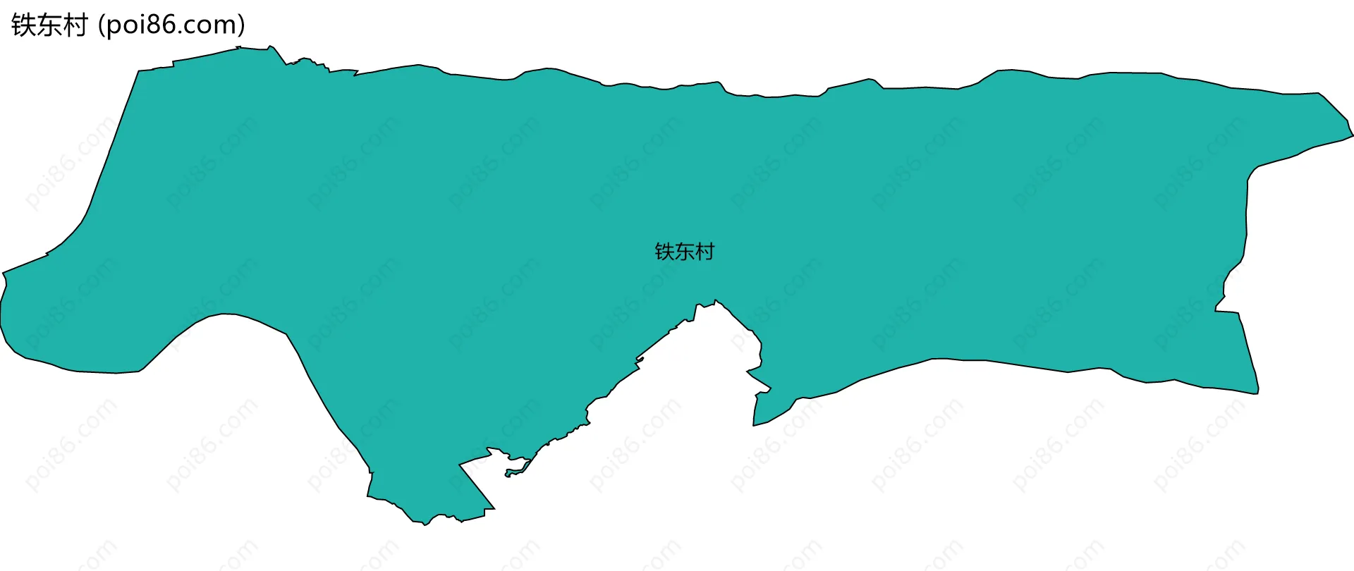 铁东村边界地图