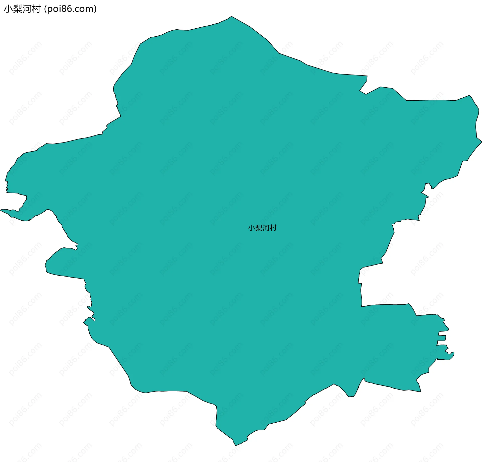 小梨河村边界地图