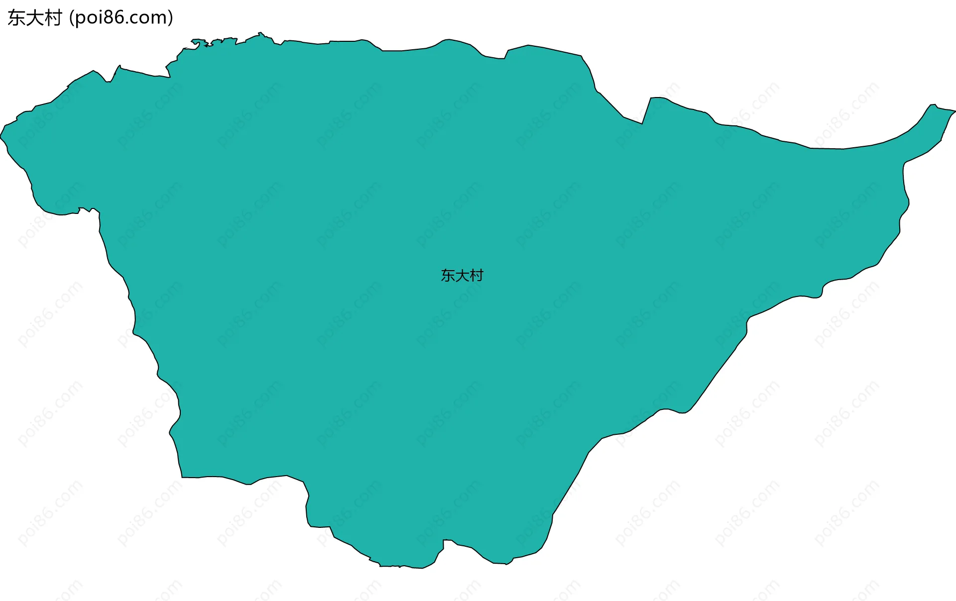 东大村边界地图