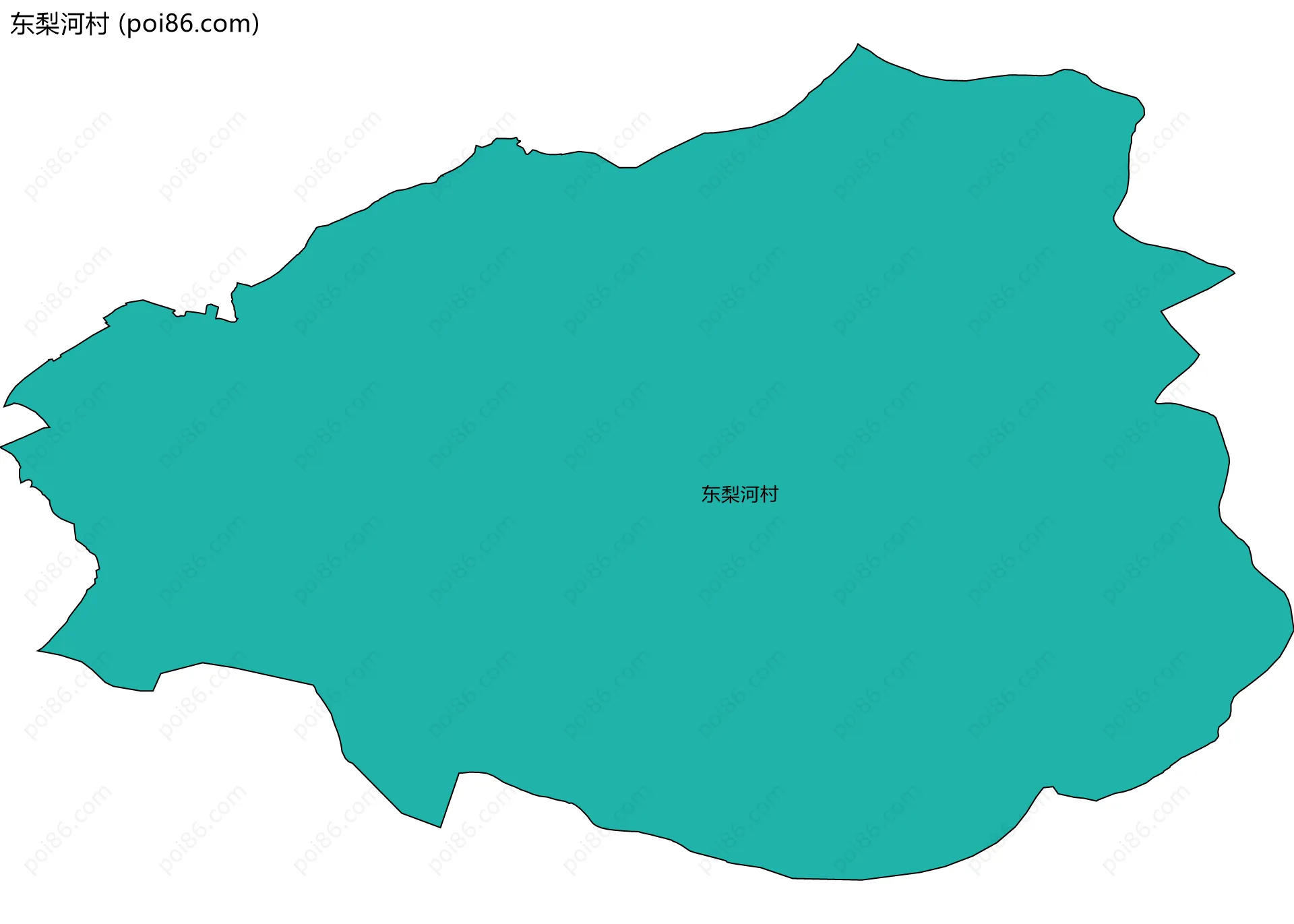 东梨河村边界地图