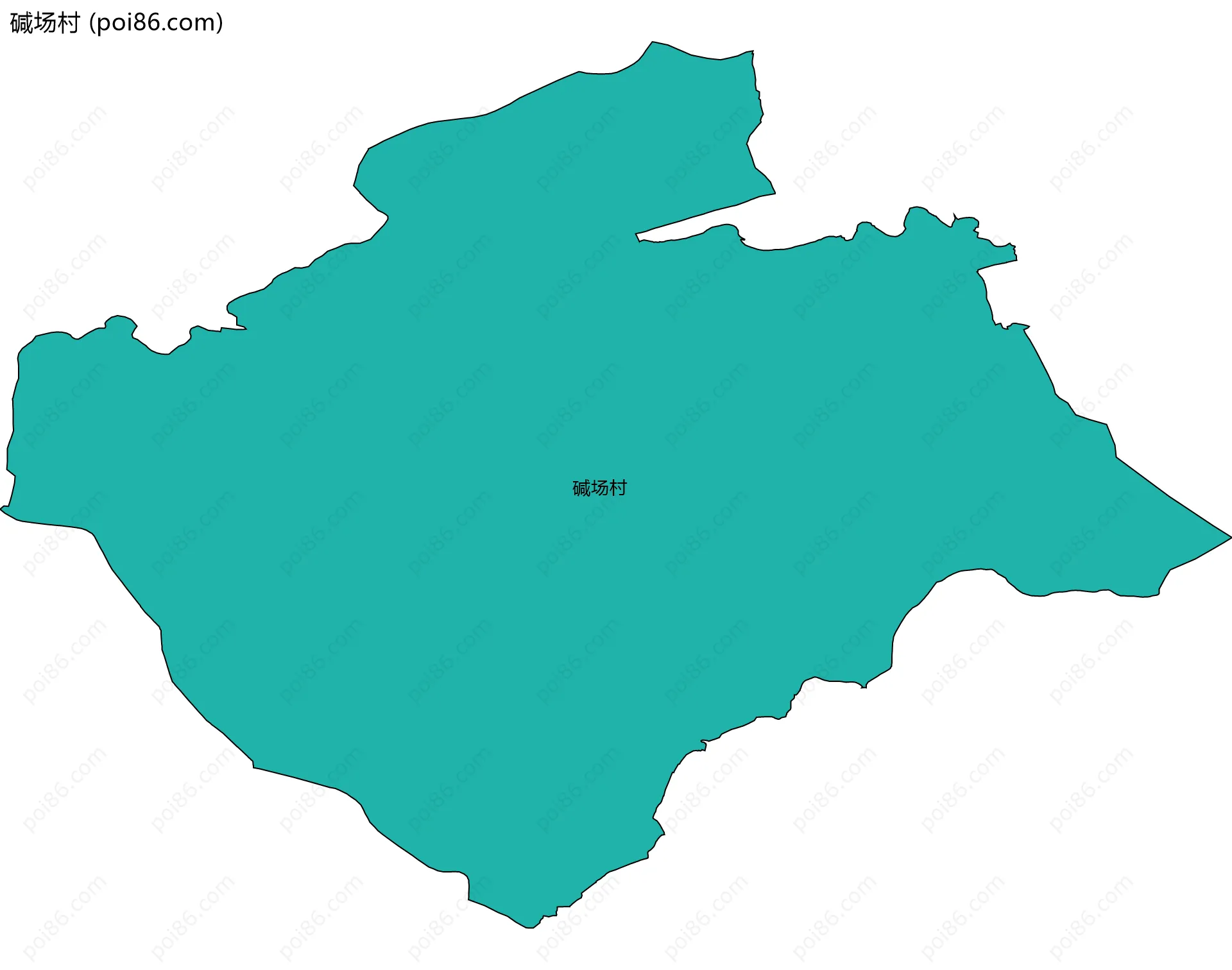 碱场村边界地图